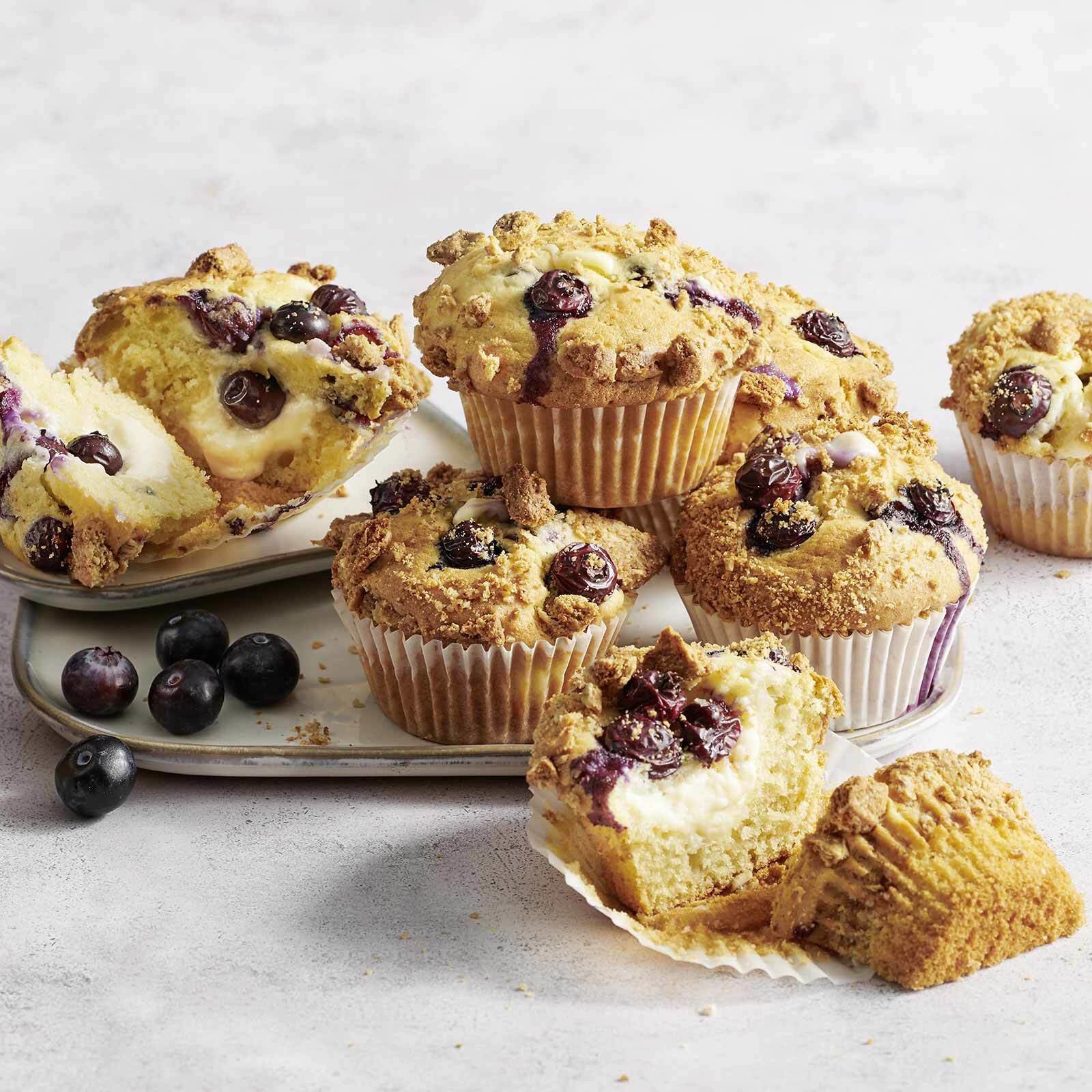 Muffins fourrés au cheesecake
