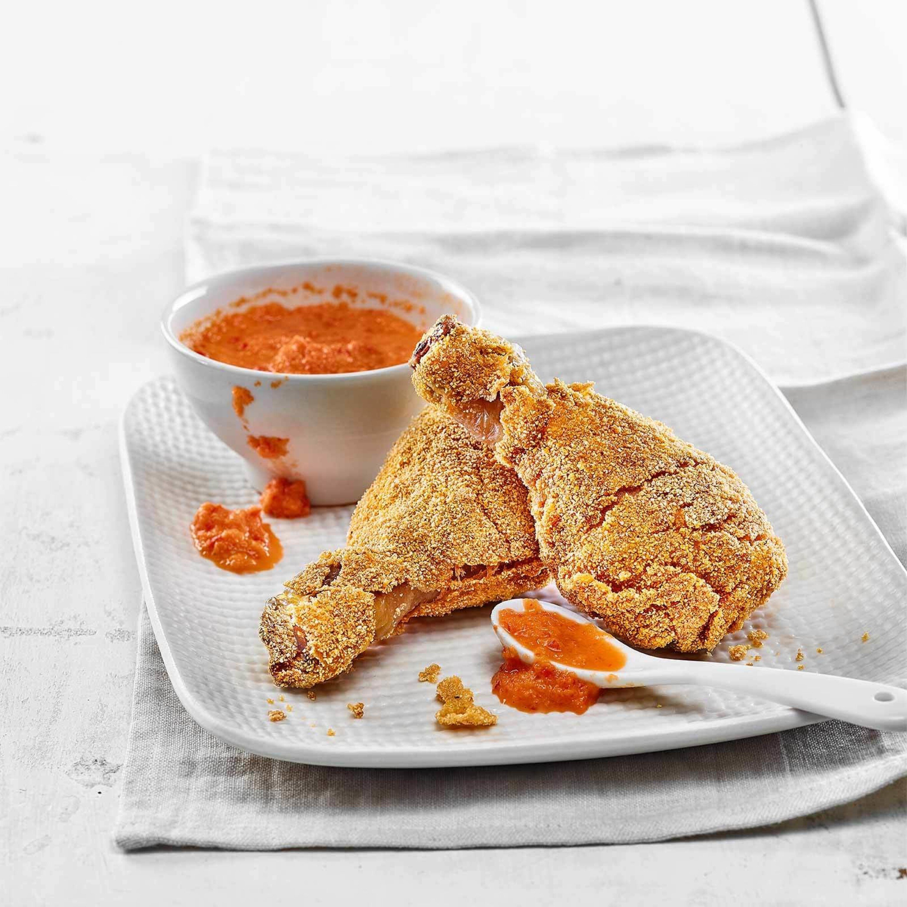 Fried Chicken mit Maiskruste