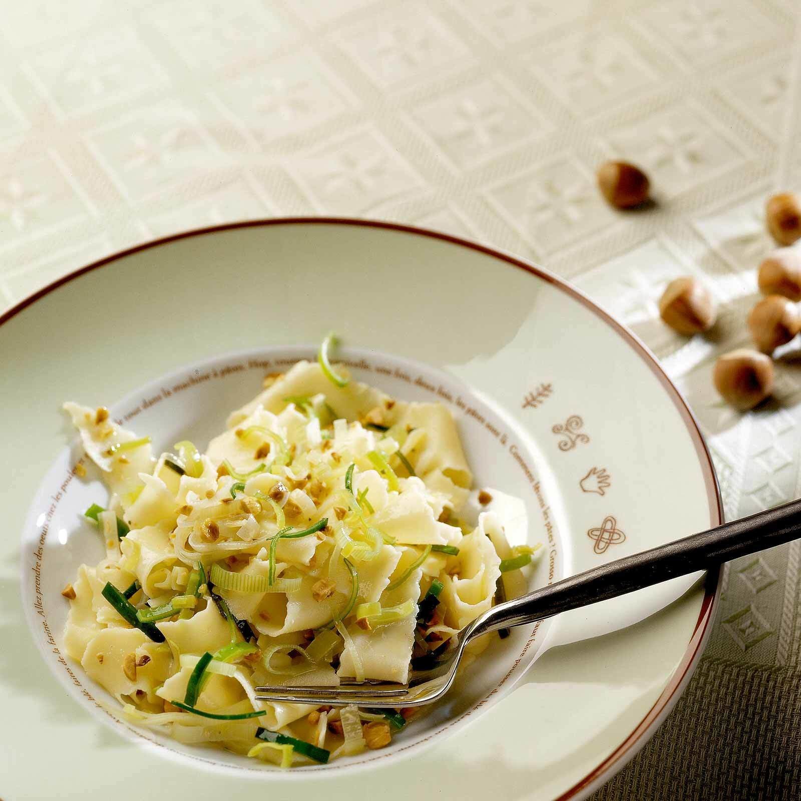 Nudeln mit Haselnuss-Sauce