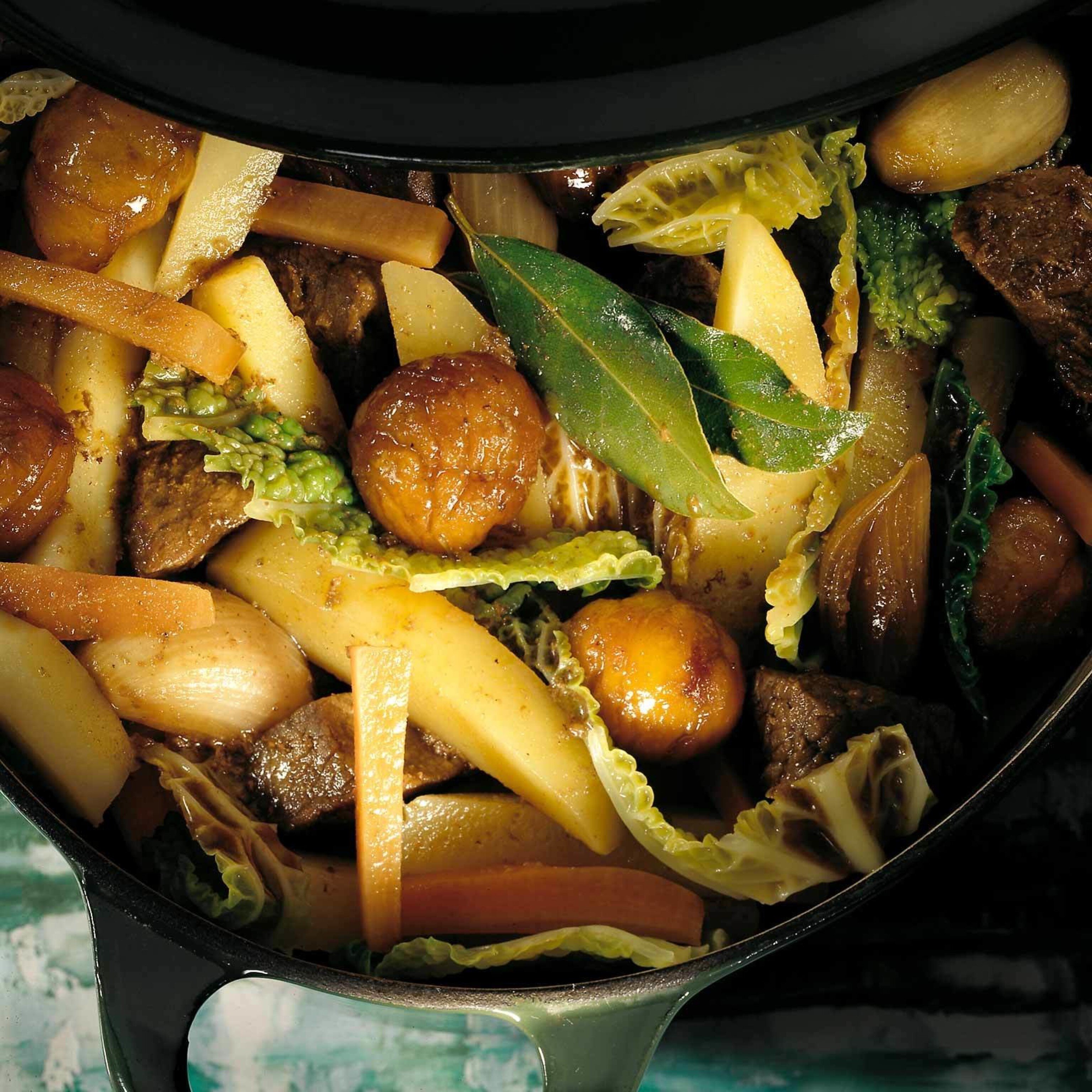 Rindsvoressen mit Marroni