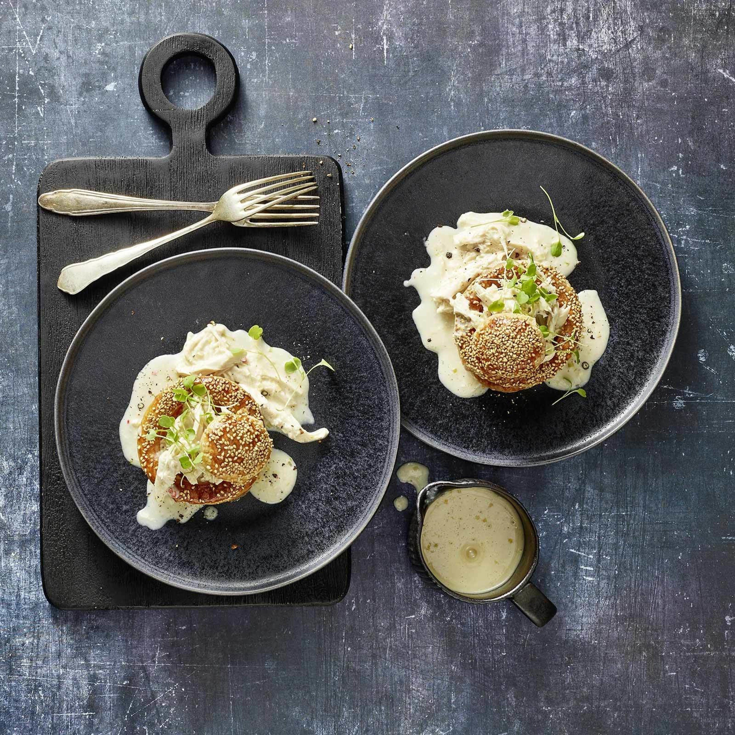 Vol-au-vent au pulled chicken sans gluten