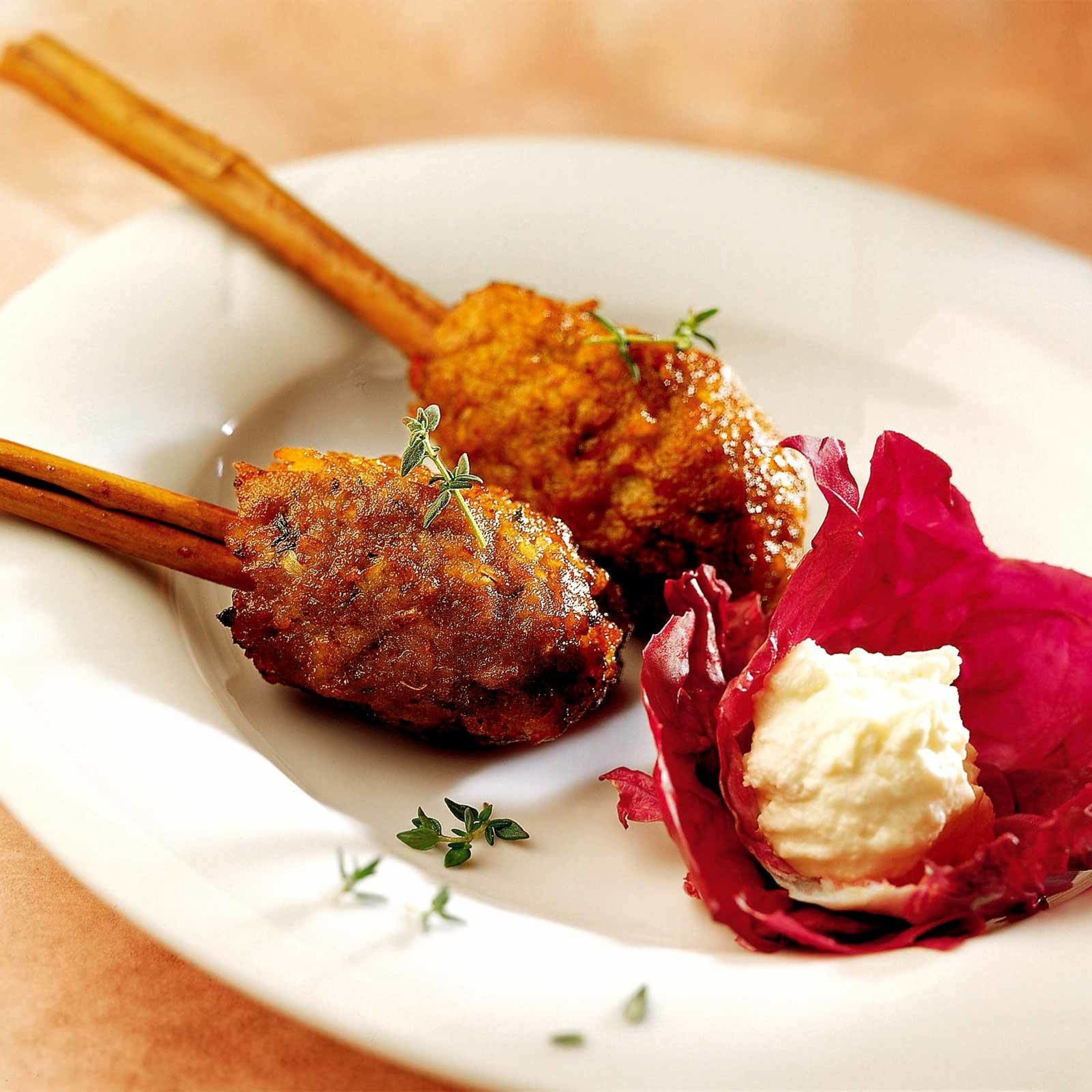 Hackfleisch an Zimtstange