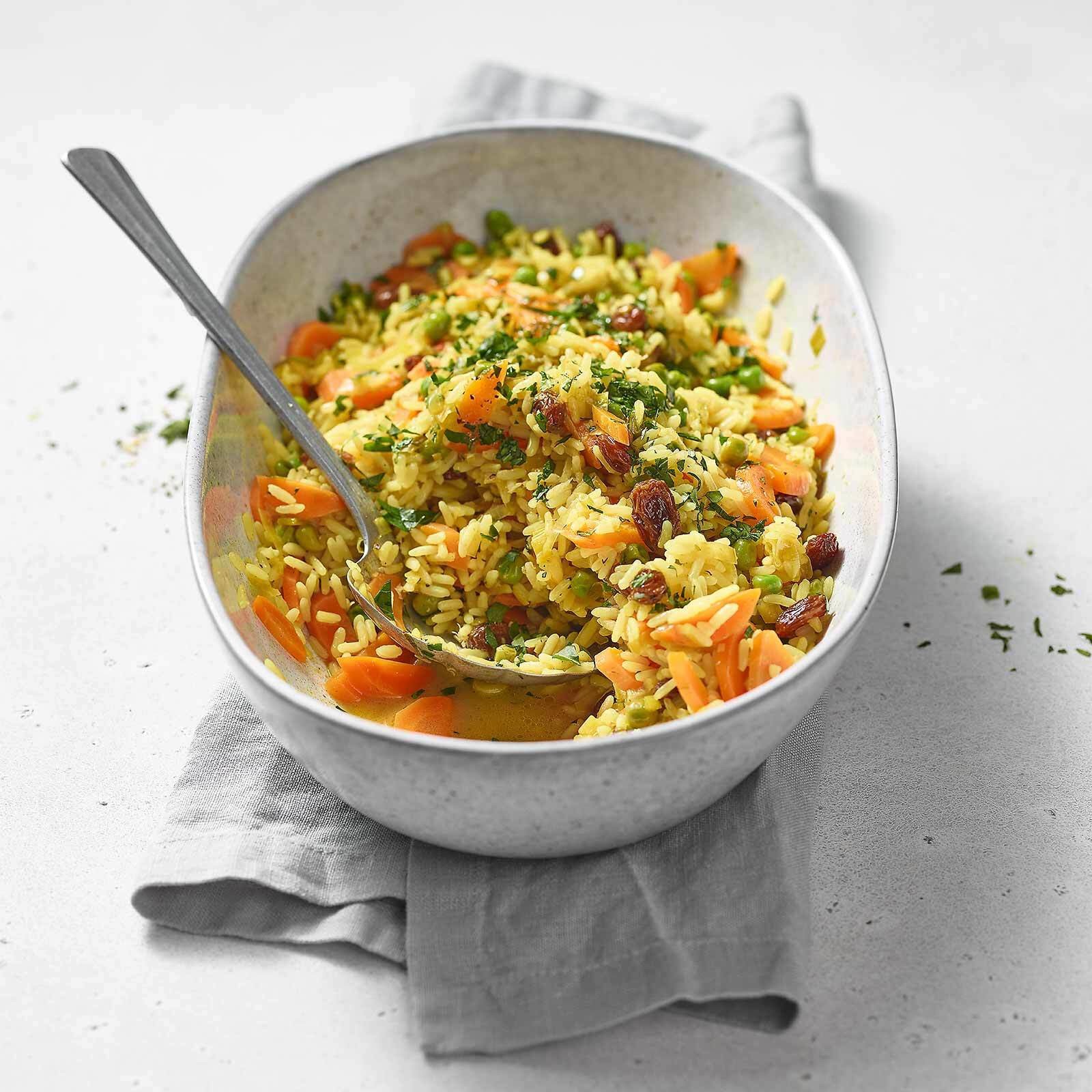 Gemüse-Curry-Pilaw