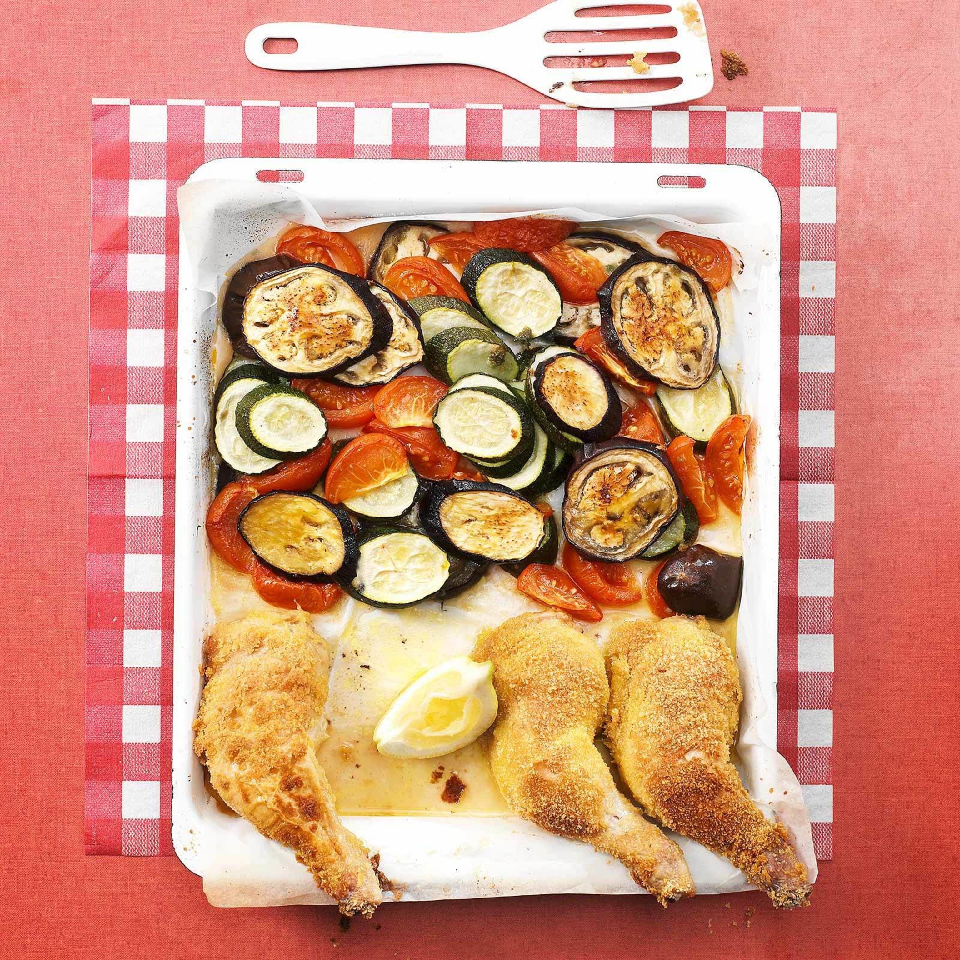 Poulet mit Ratatouille