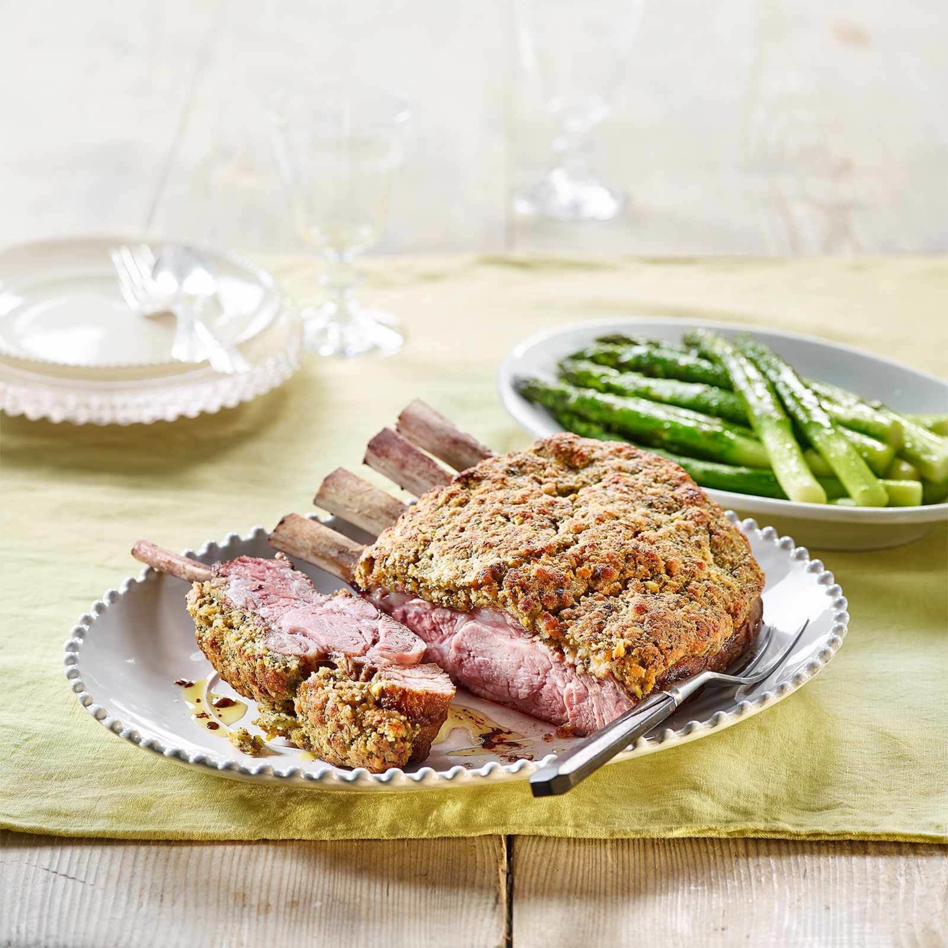 Kalbsbraten mit Kräuterkruste