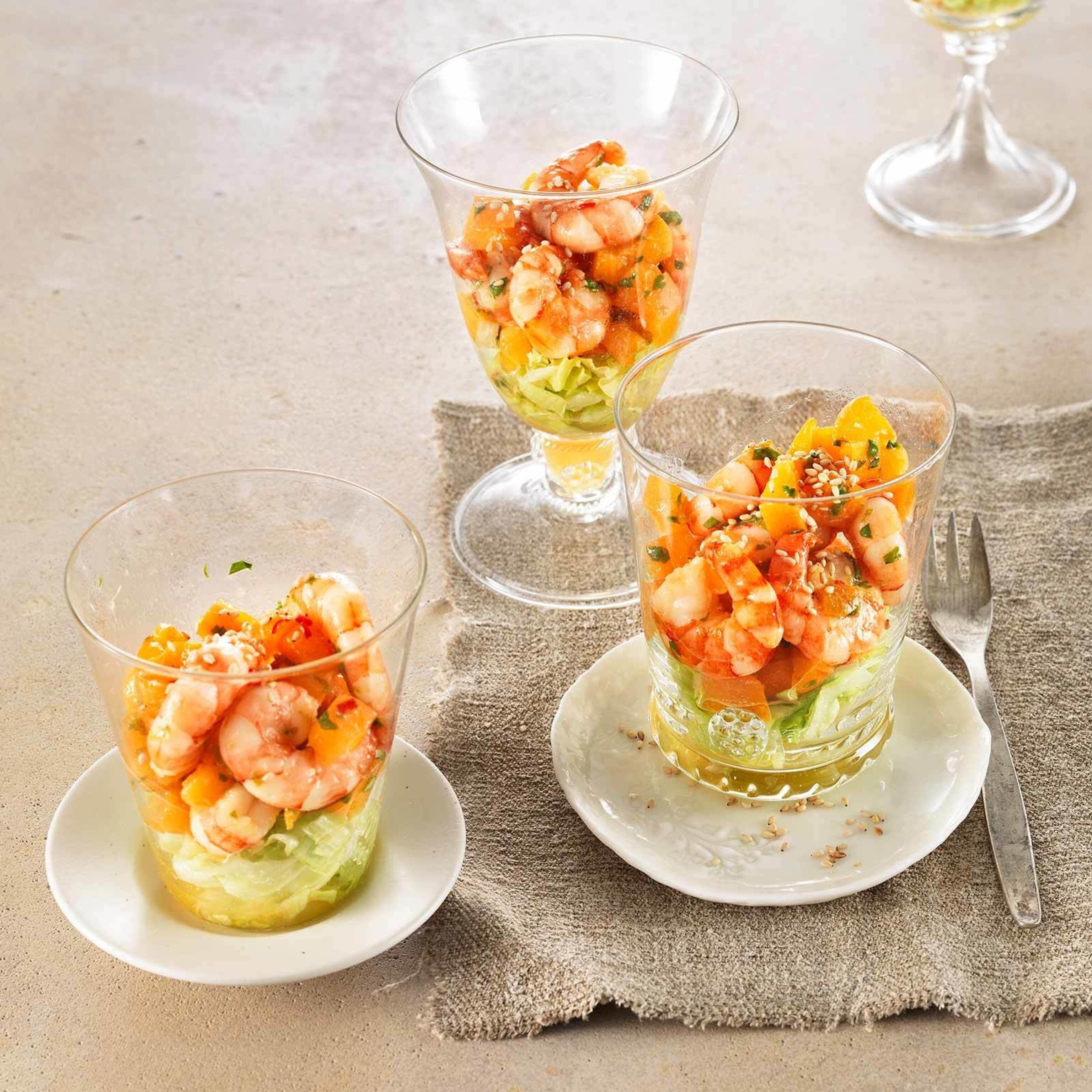 Crevetten-Aprikosen-Salat
