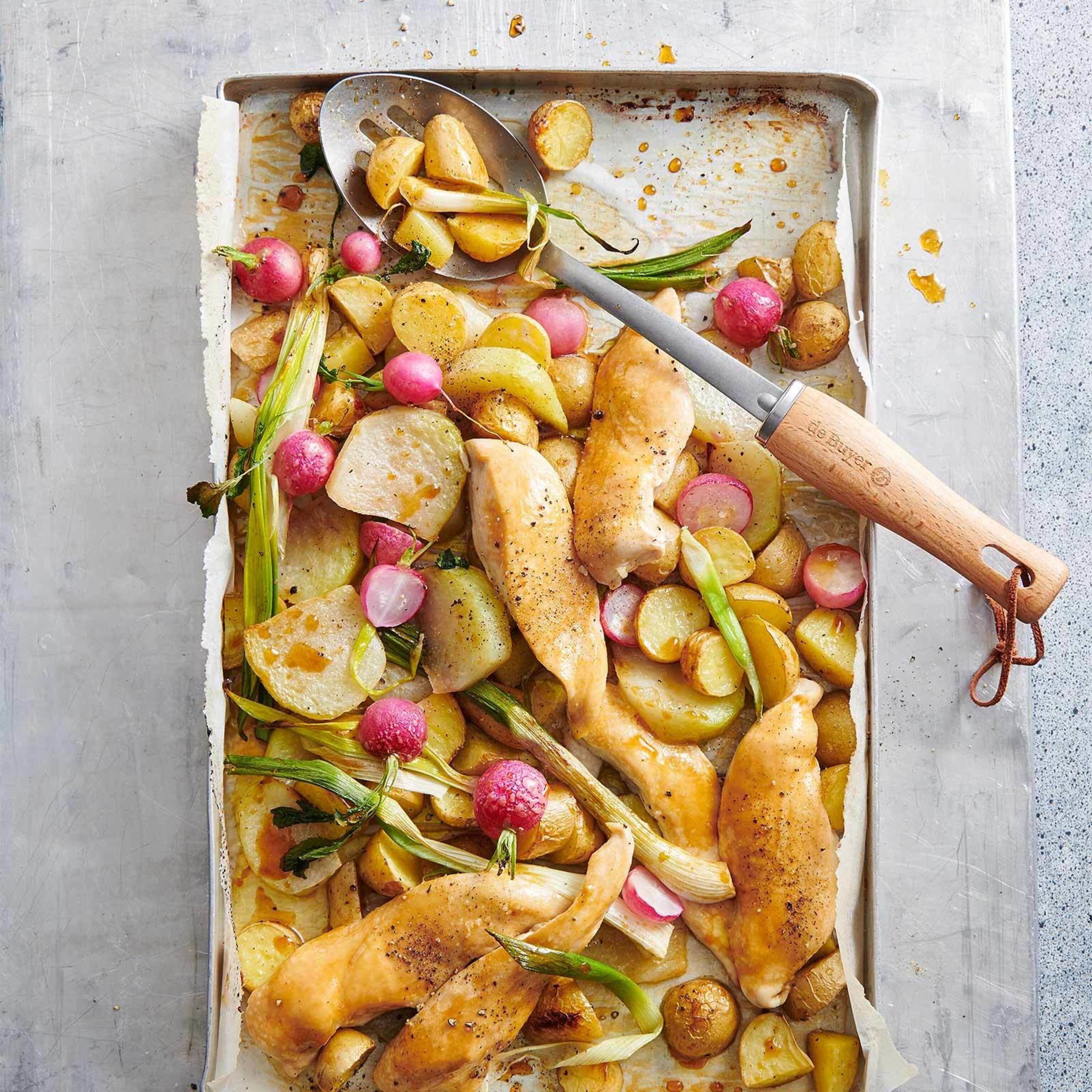 Pouletstreifen aus dem Ofen