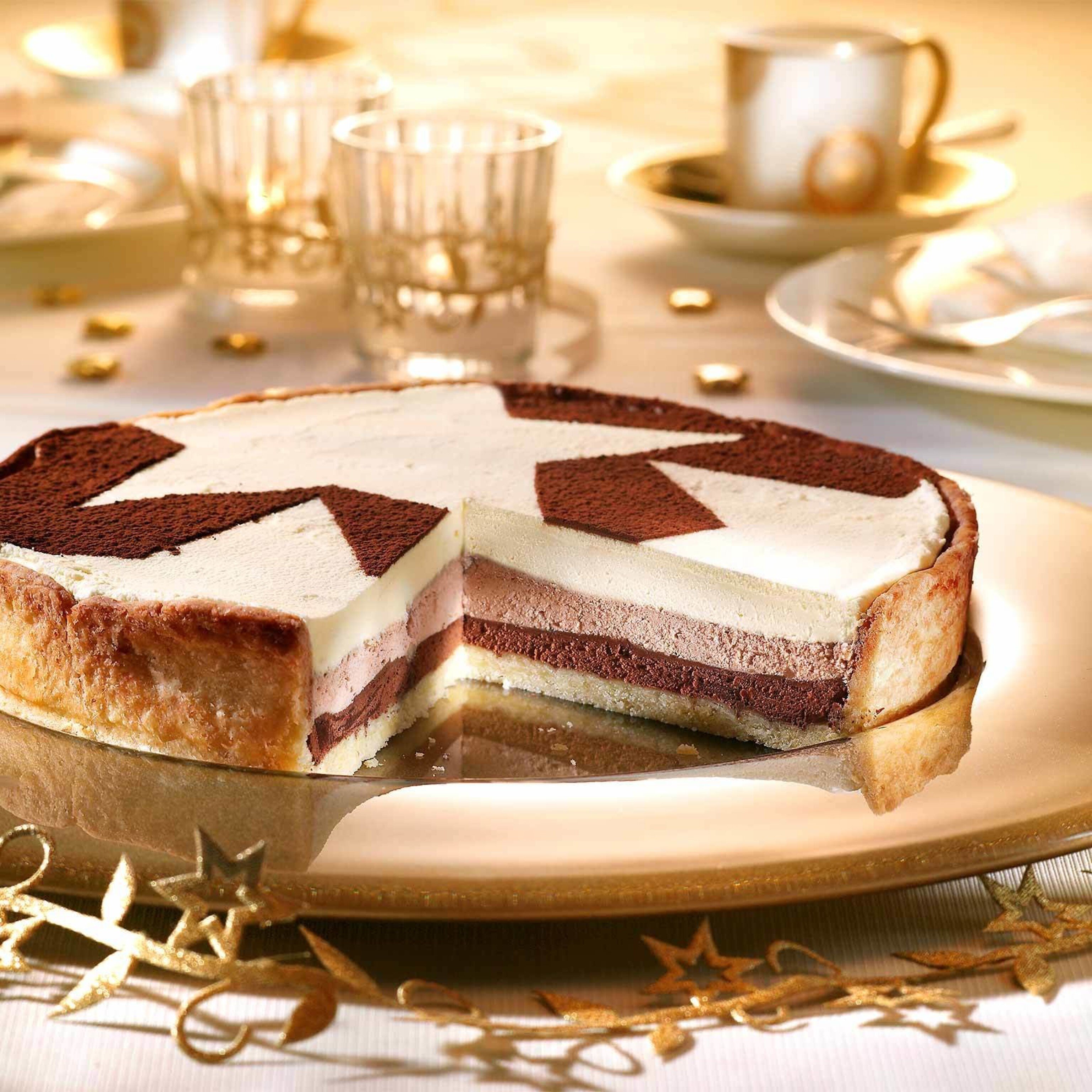 Tarte aux trois chocolats