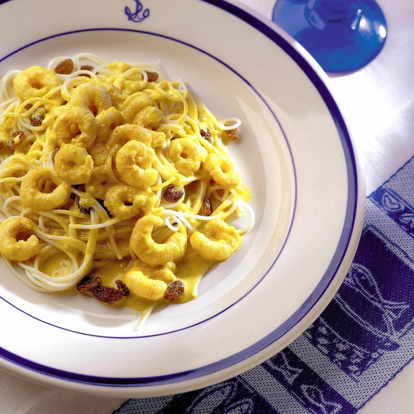 Spaghetti mit Crevettensauce