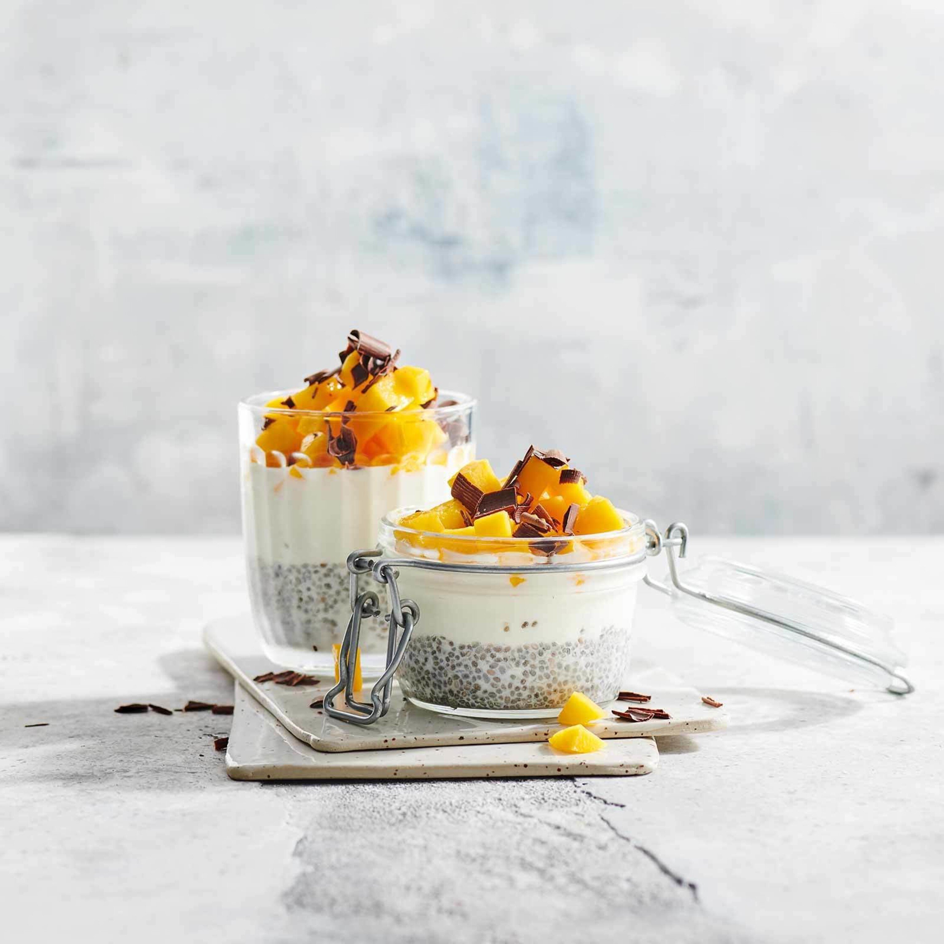 Chia-Pudding mit Mango