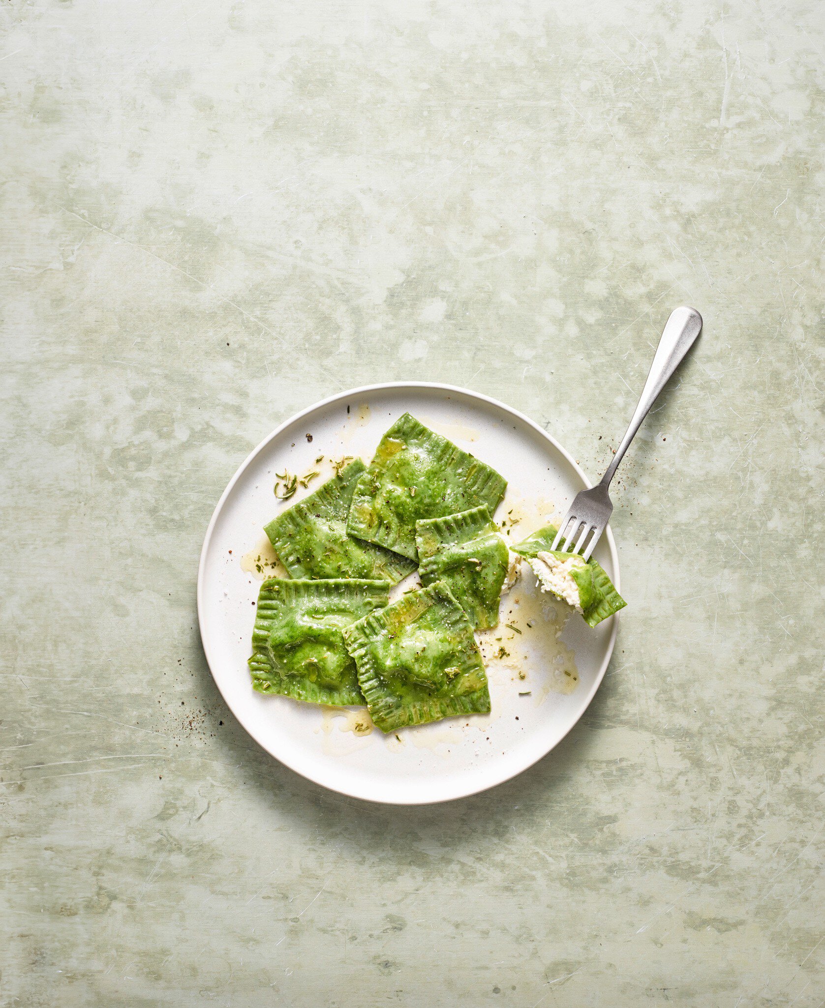 Spinat-Ravioli