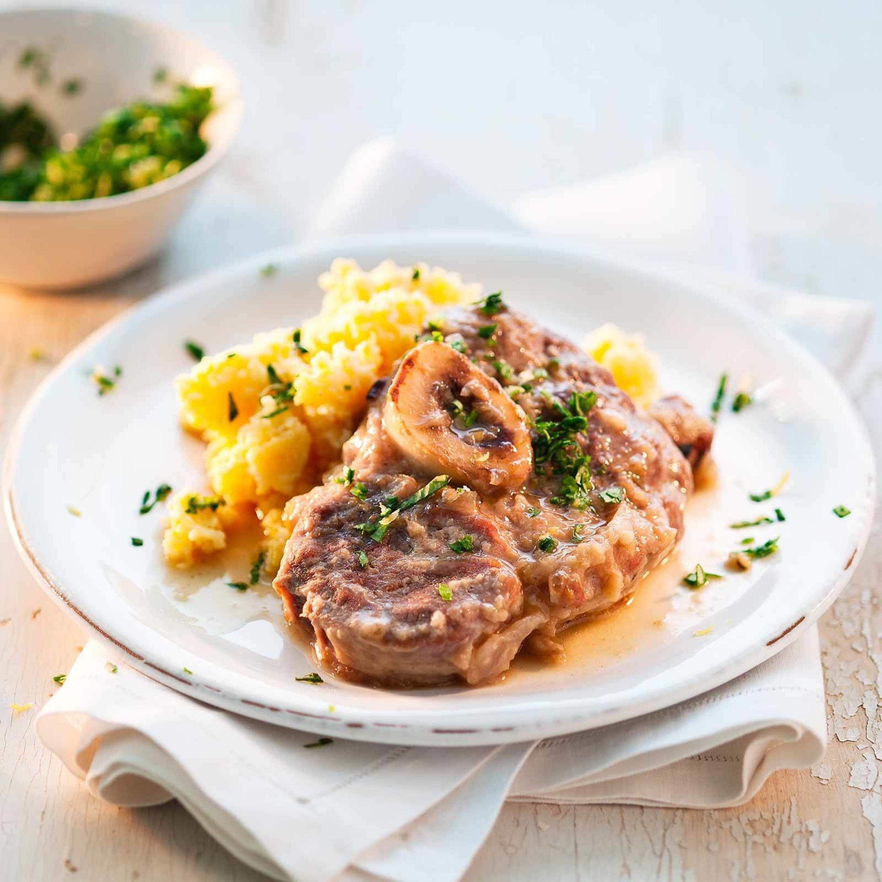Osso-buco et gremolata à l’ail des ours