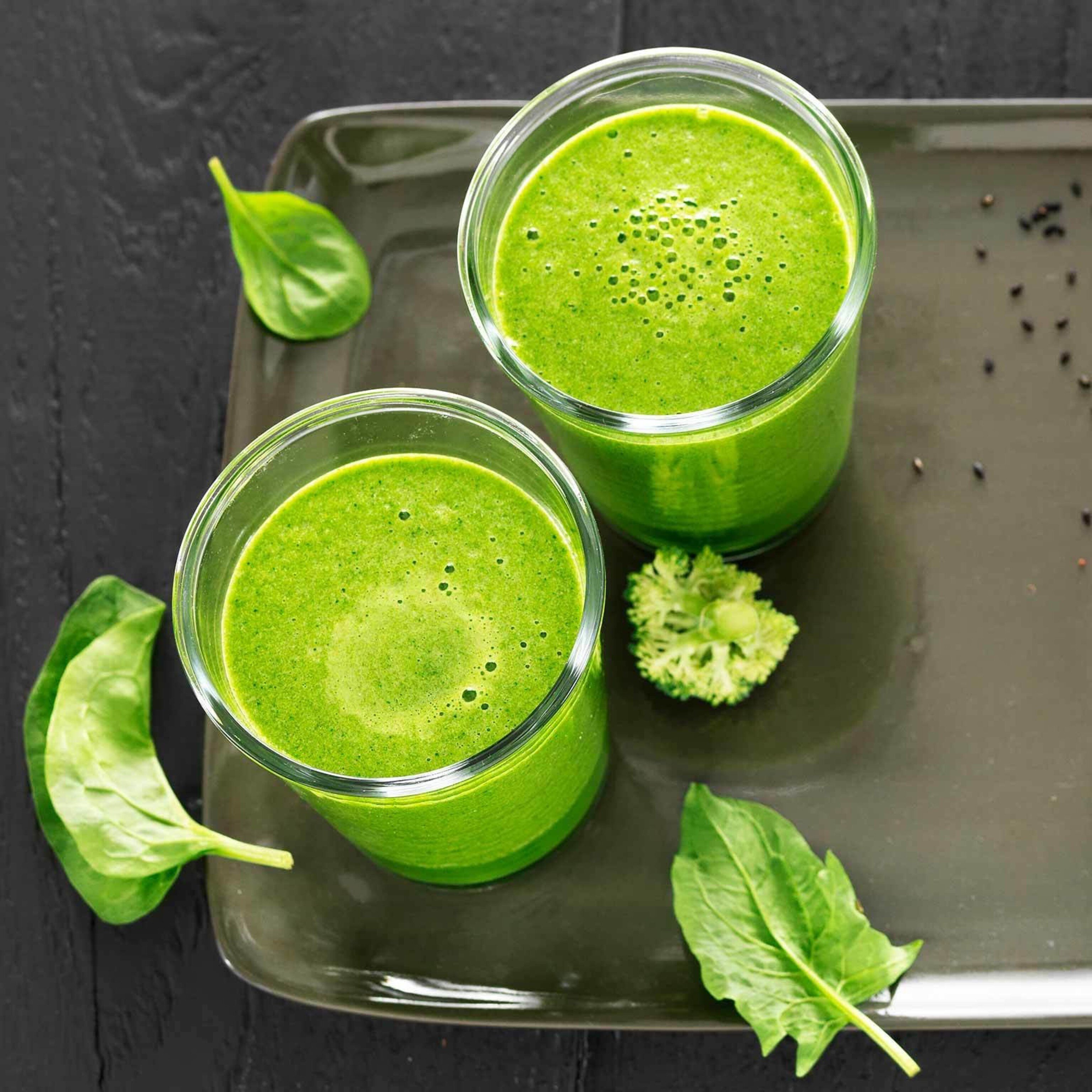 Green Smoothie mit Spinat