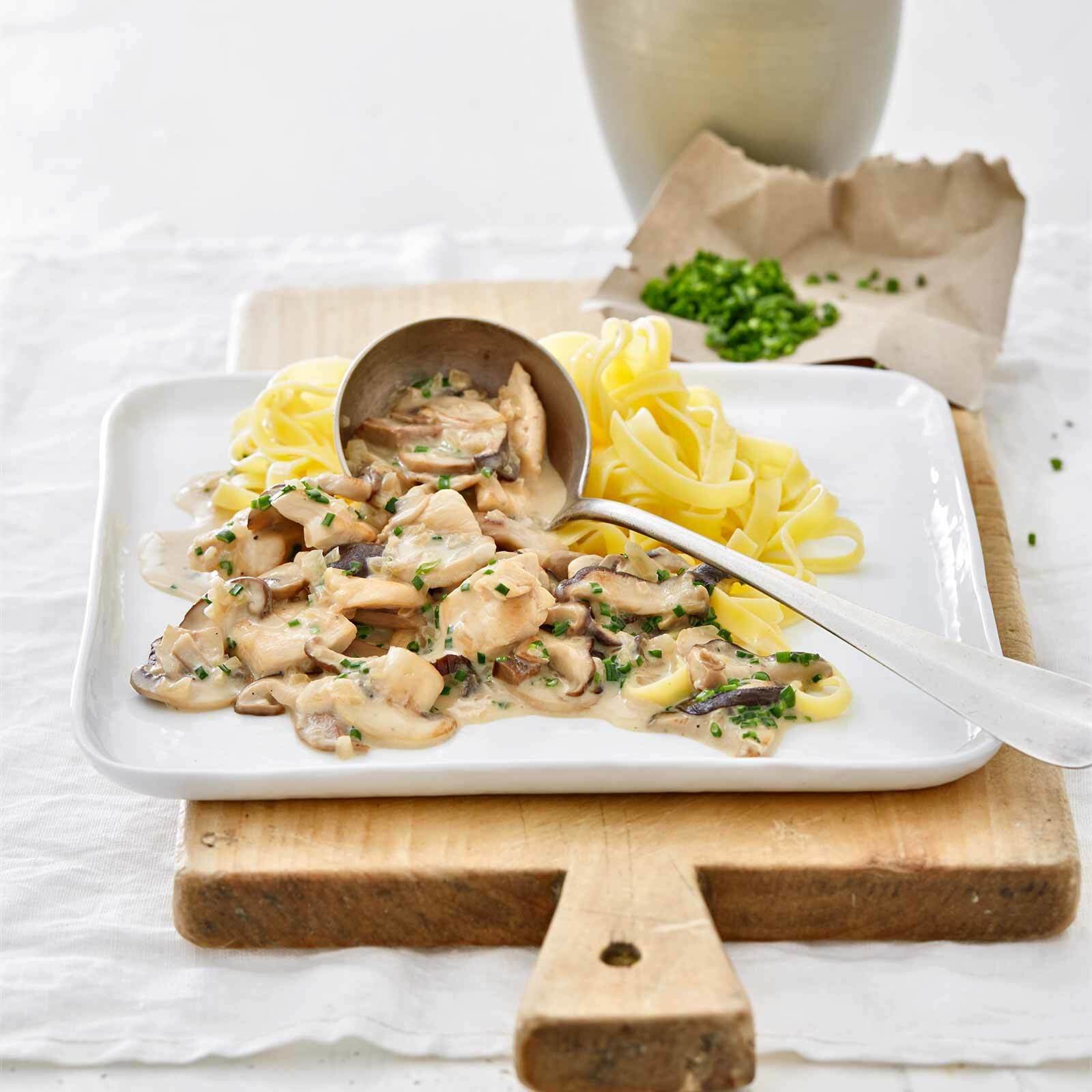 Pouletgeschnetzeltes mit Pilzen