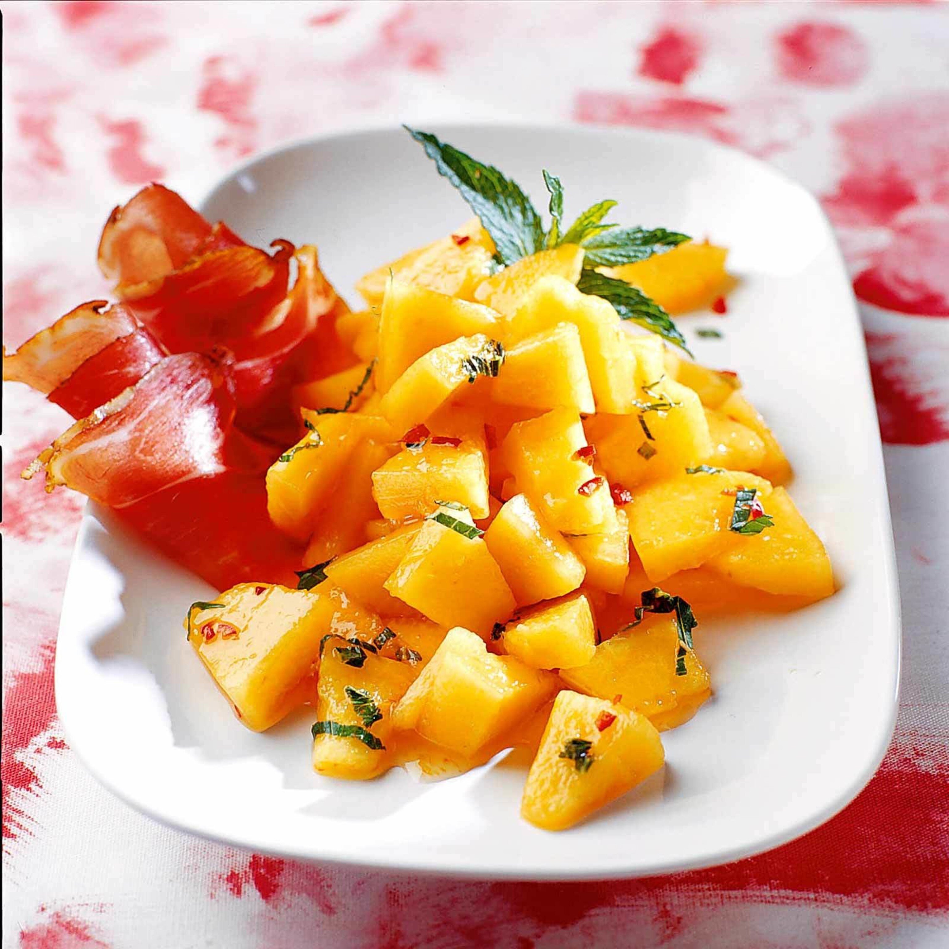 Feuriger Melonensalat