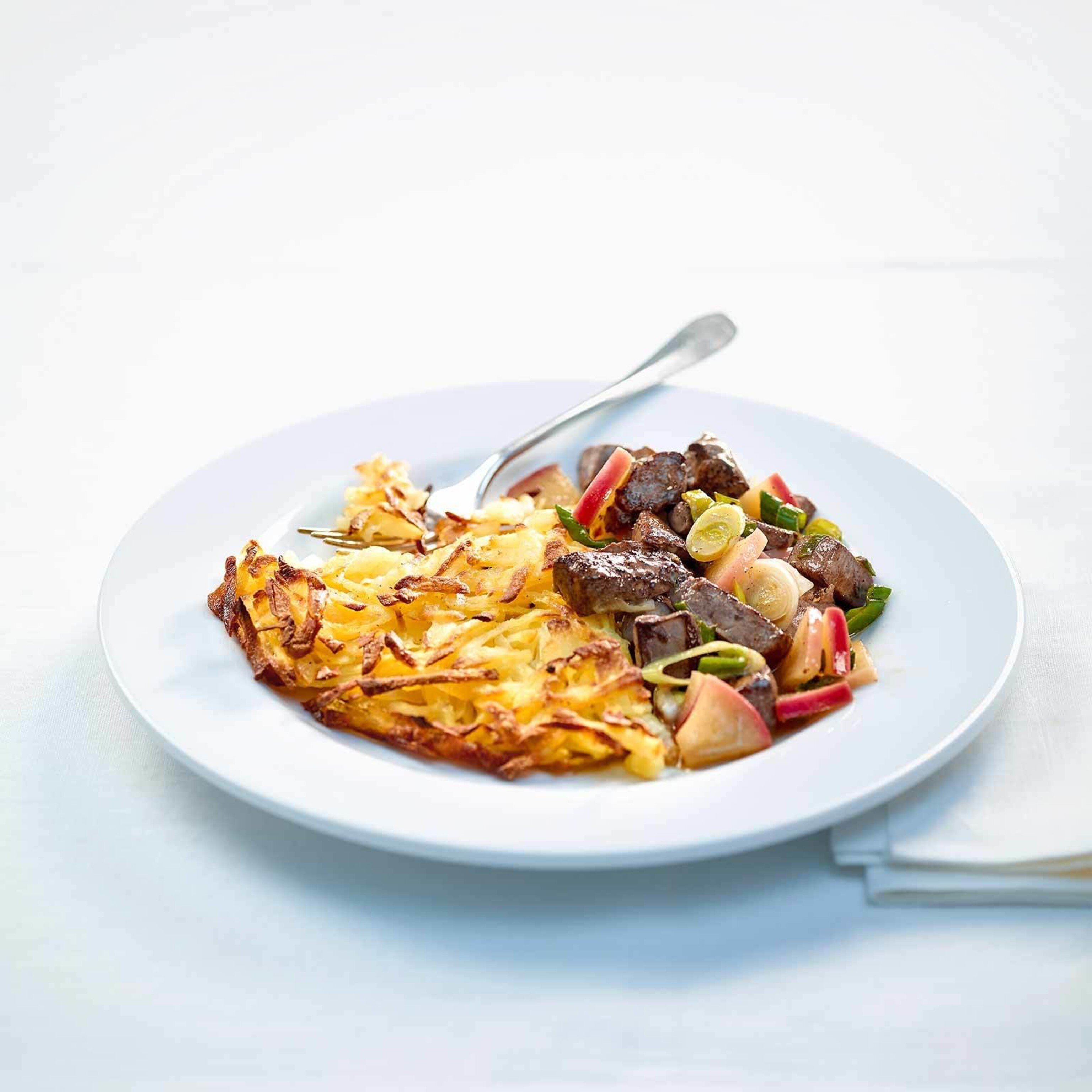 Kalbsleberli mit Ofenrösti