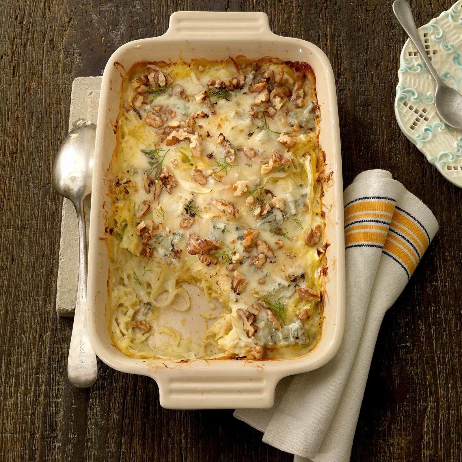 Gratin de vermicelles au fenouil