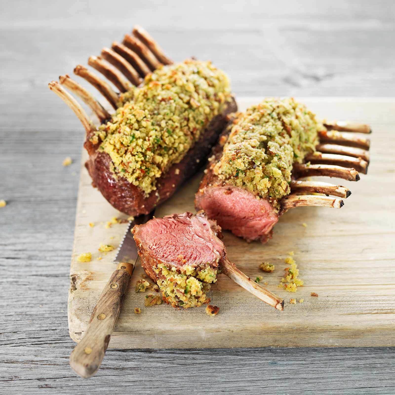Carrés d’agneau en croûte de délices