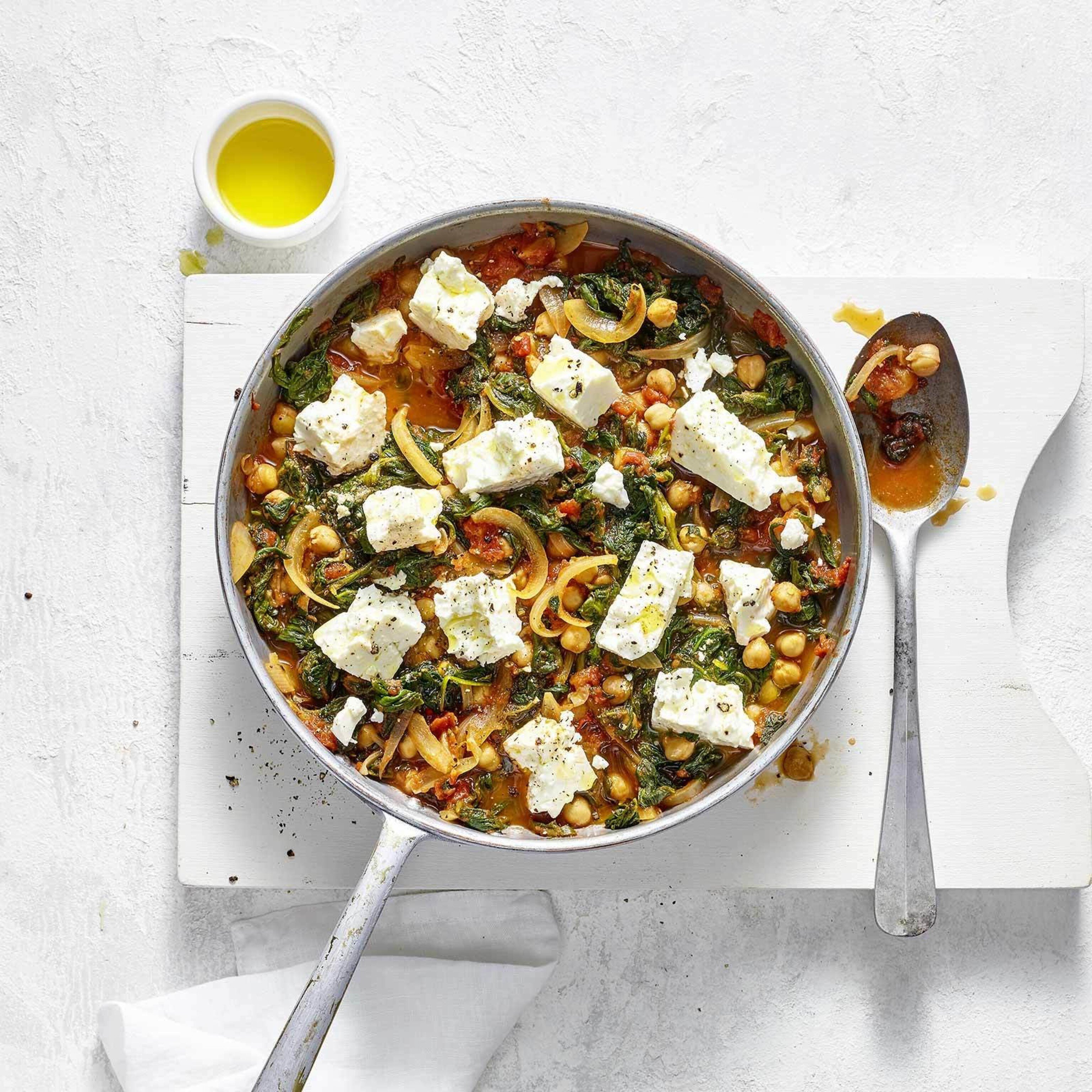 One pot de pois chiches et tomates