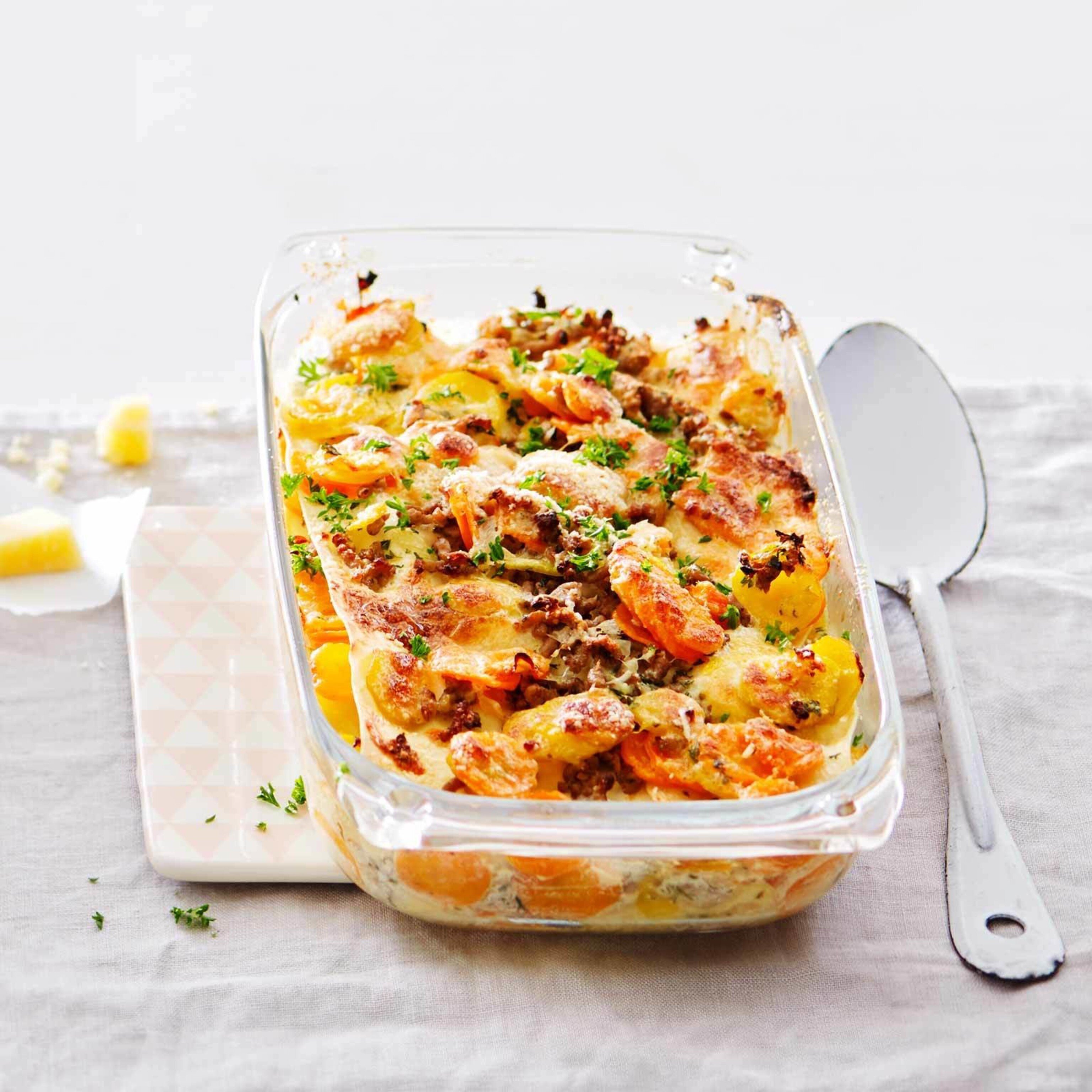 Rüebli-Hackfleisch-Lasagne