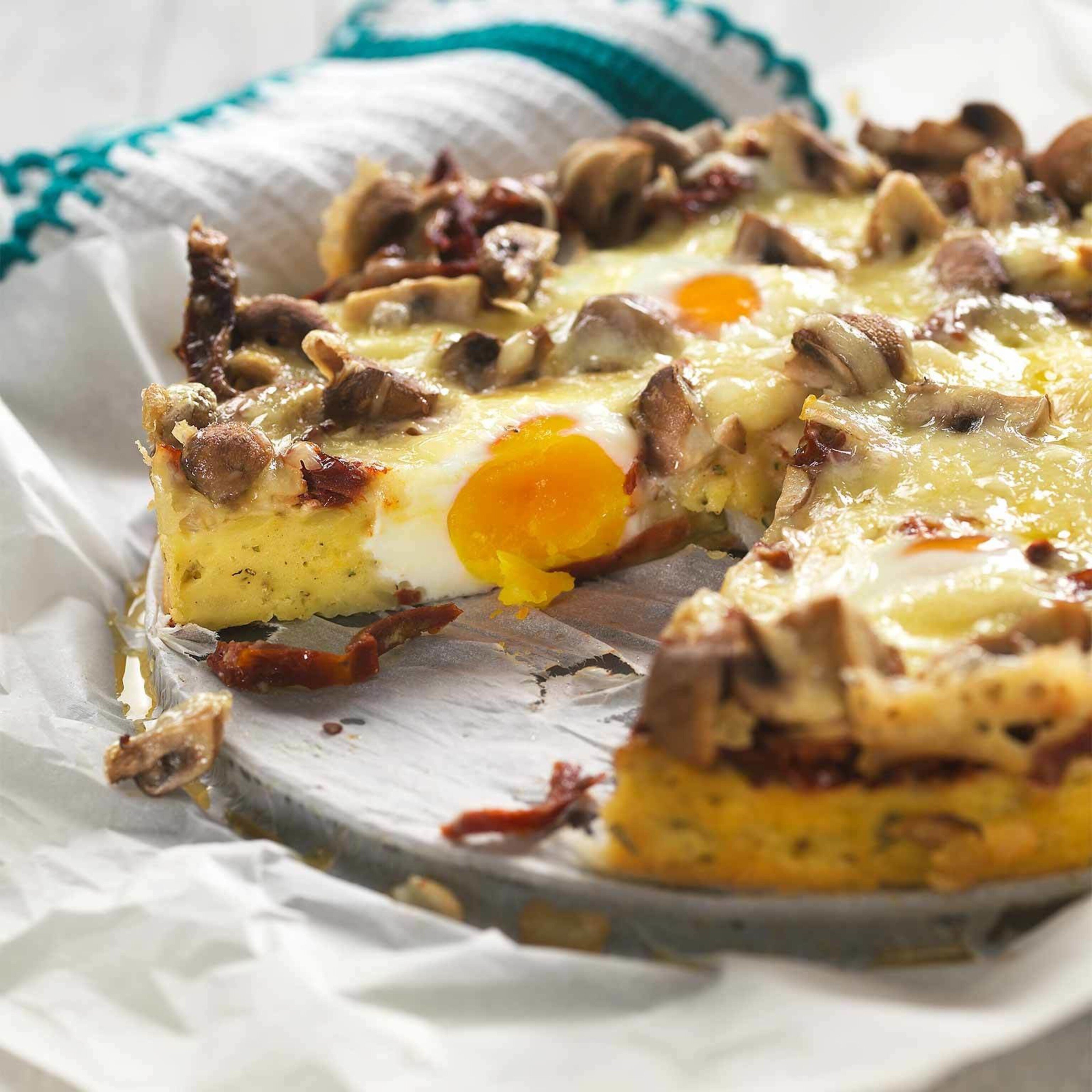 Kartoffel-Eier-Pizza