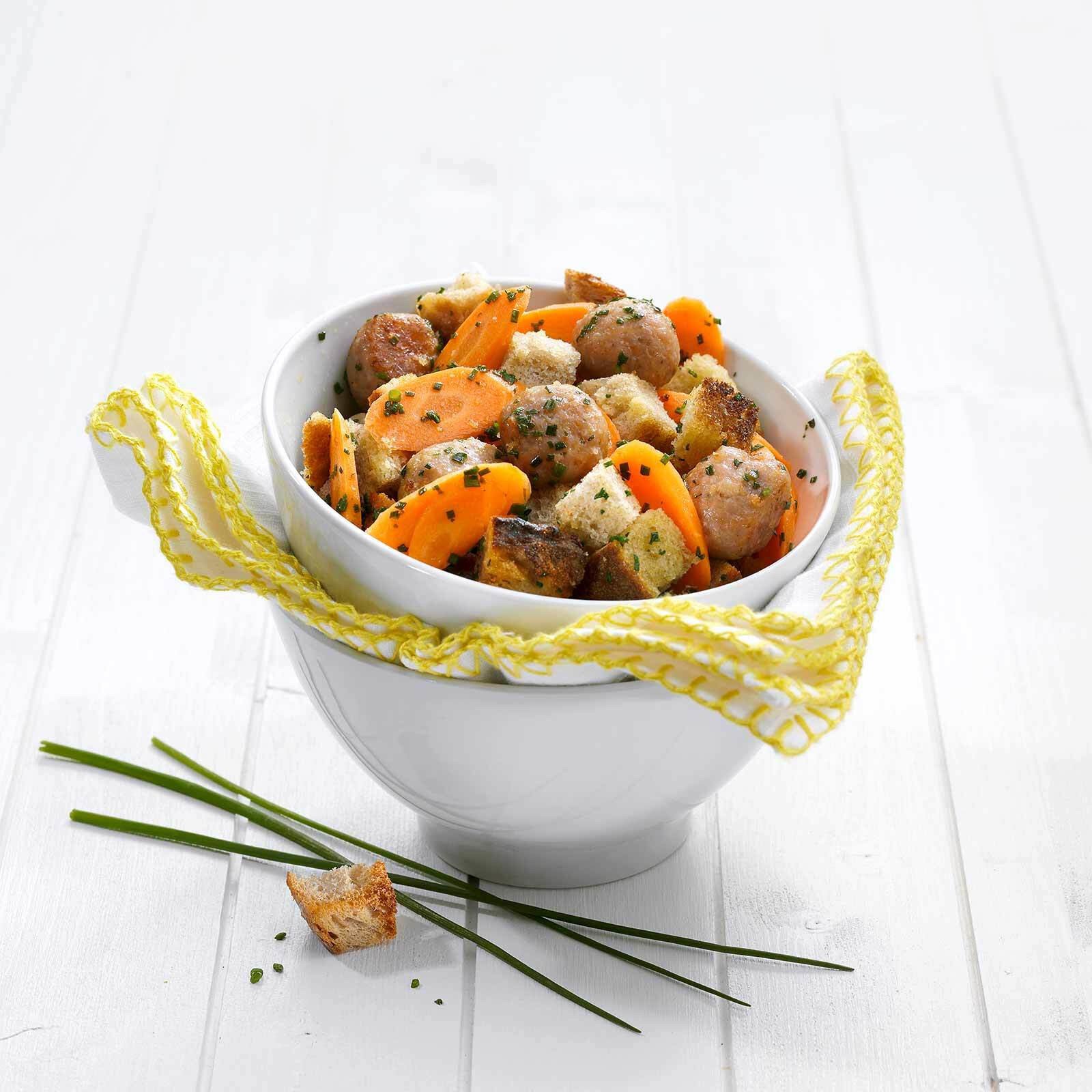 Meatballs-Brotsalat