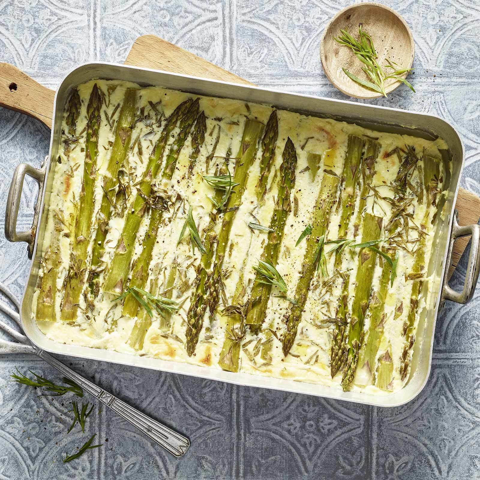 Spargelgratin