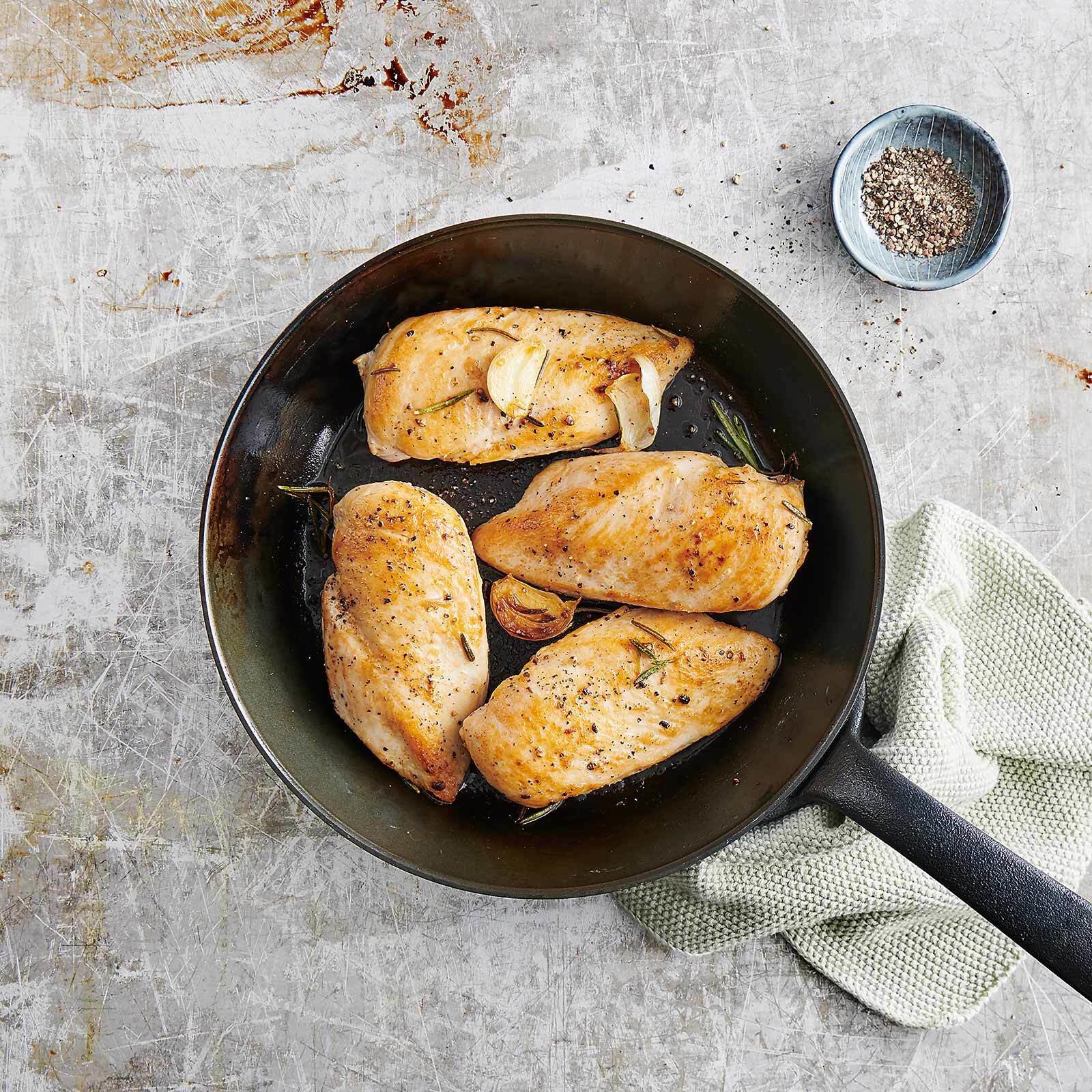 Blancs de poulet à la poêle