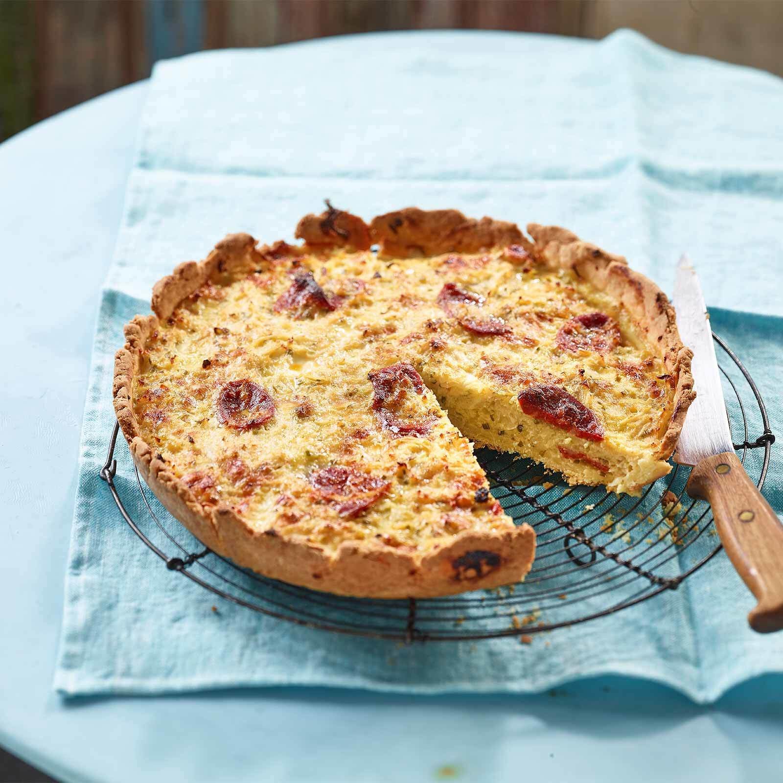 Glutenfreie Blumenkohl-Chorizo-Quiche