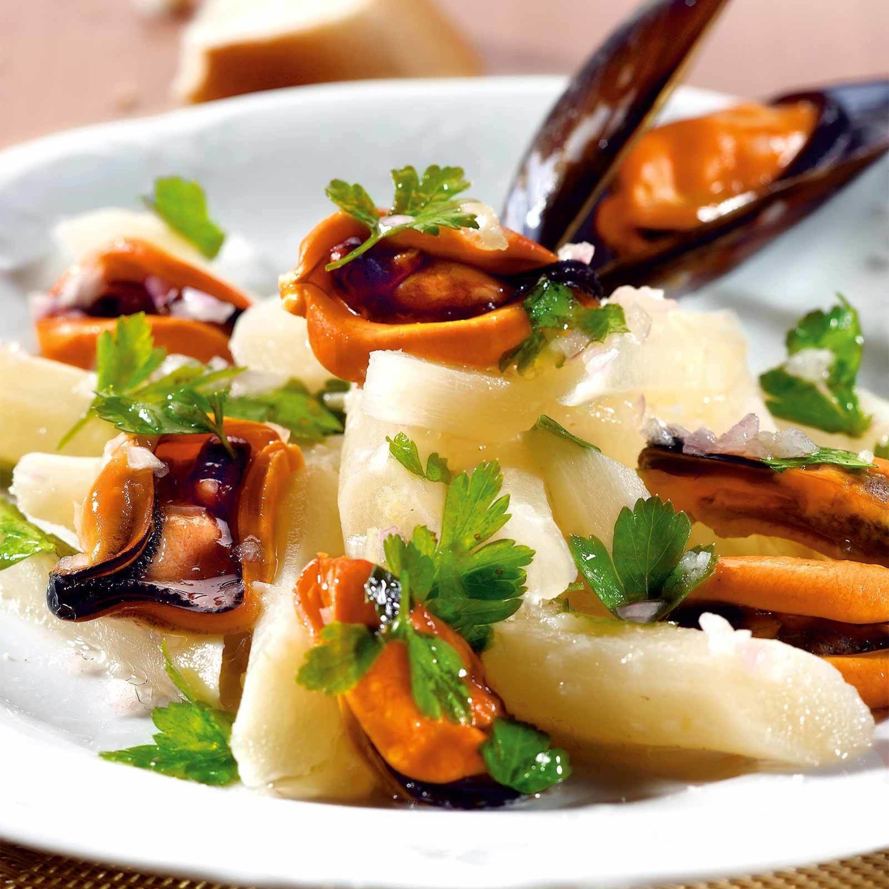 Salade de scorsonères aux moules