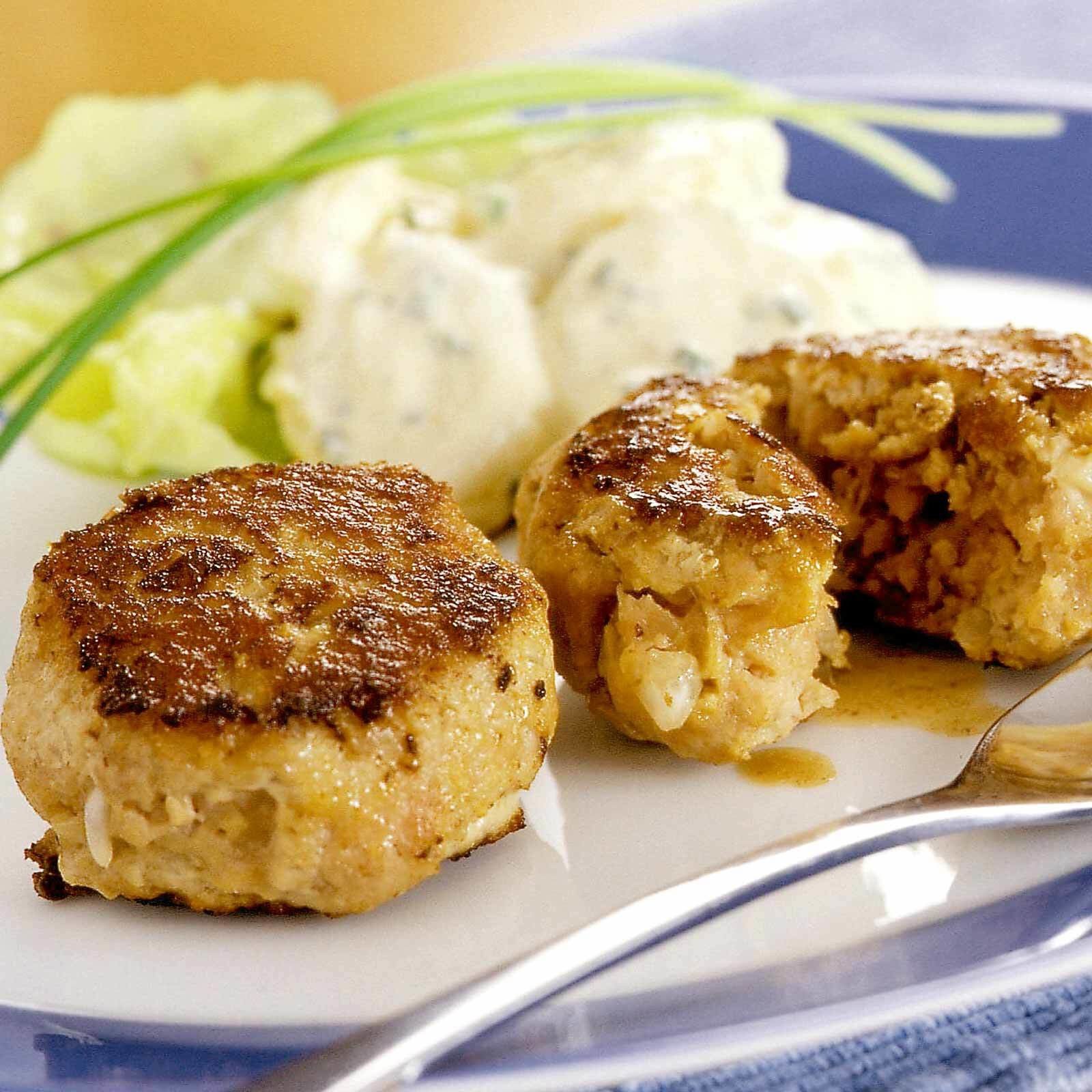 Hackplätzli mit Kartoffelsalat