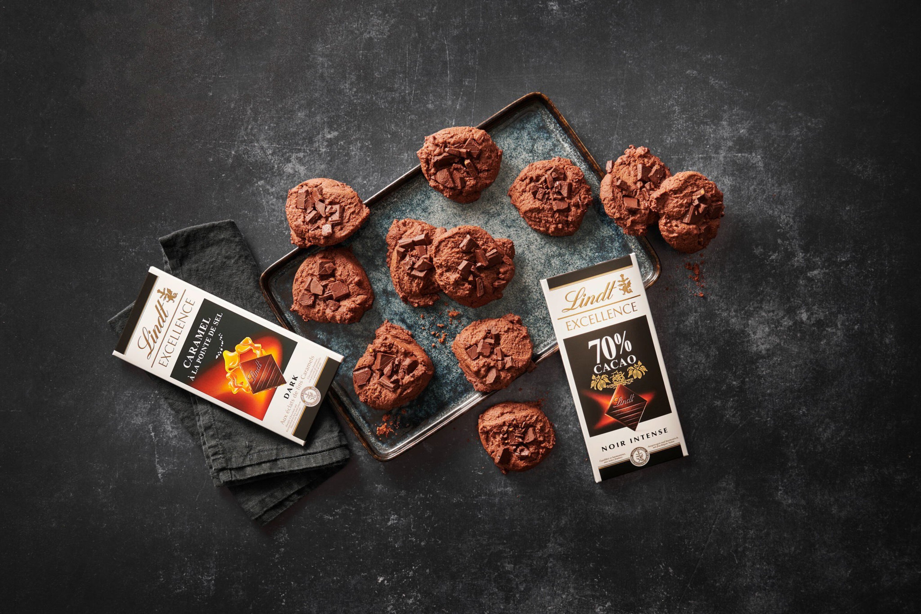 Lindt Exellence-Schokolade-Cookie