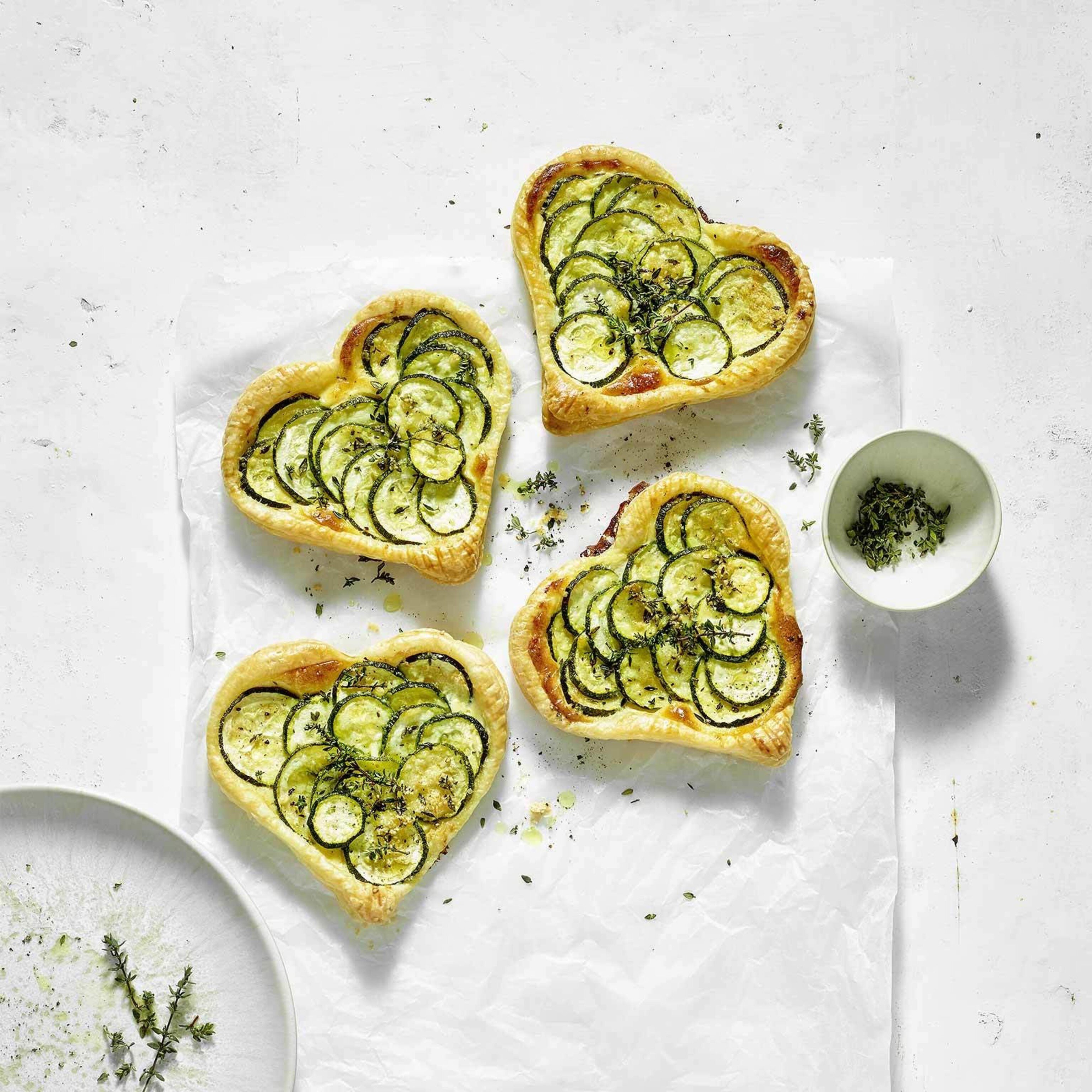 Cœurs aux courgettes
