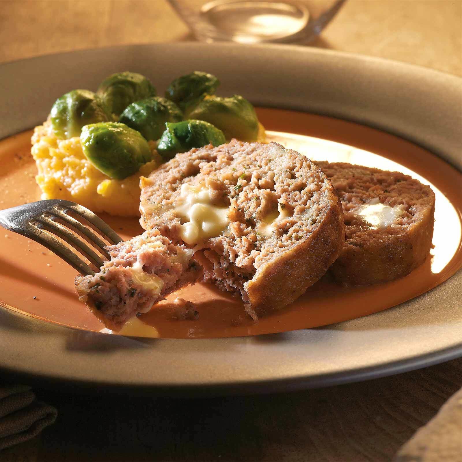 Hackbraten mit Bergkäse