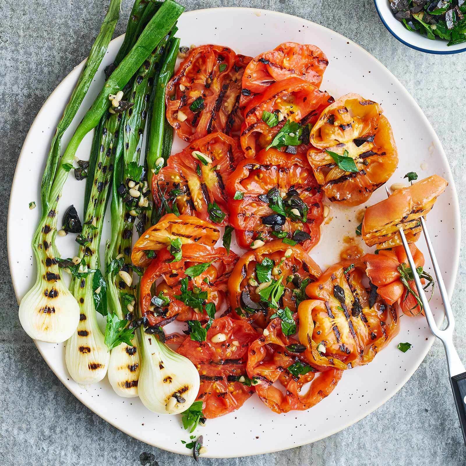 Salade de tomates grillées