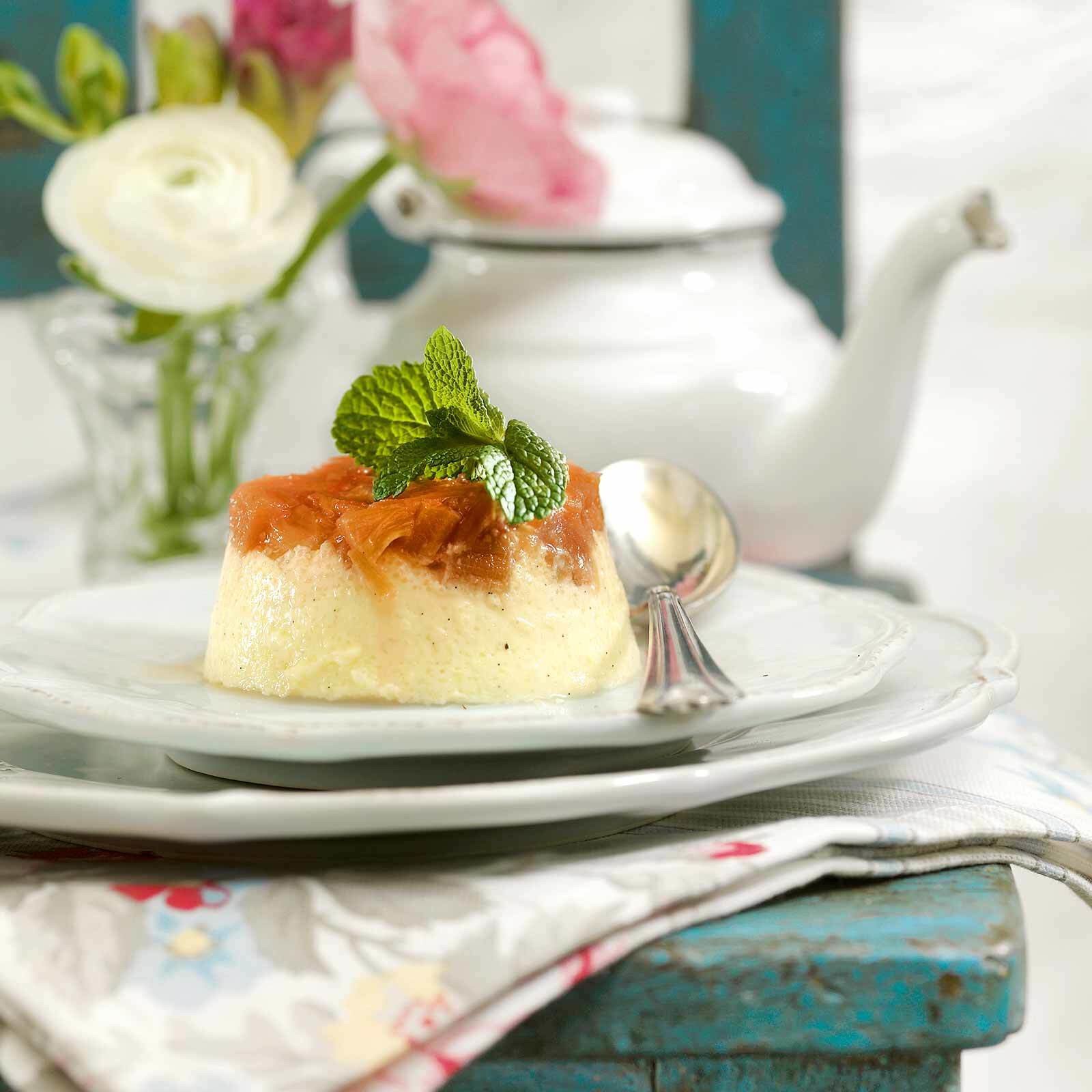 Flamri à la rhubarbe