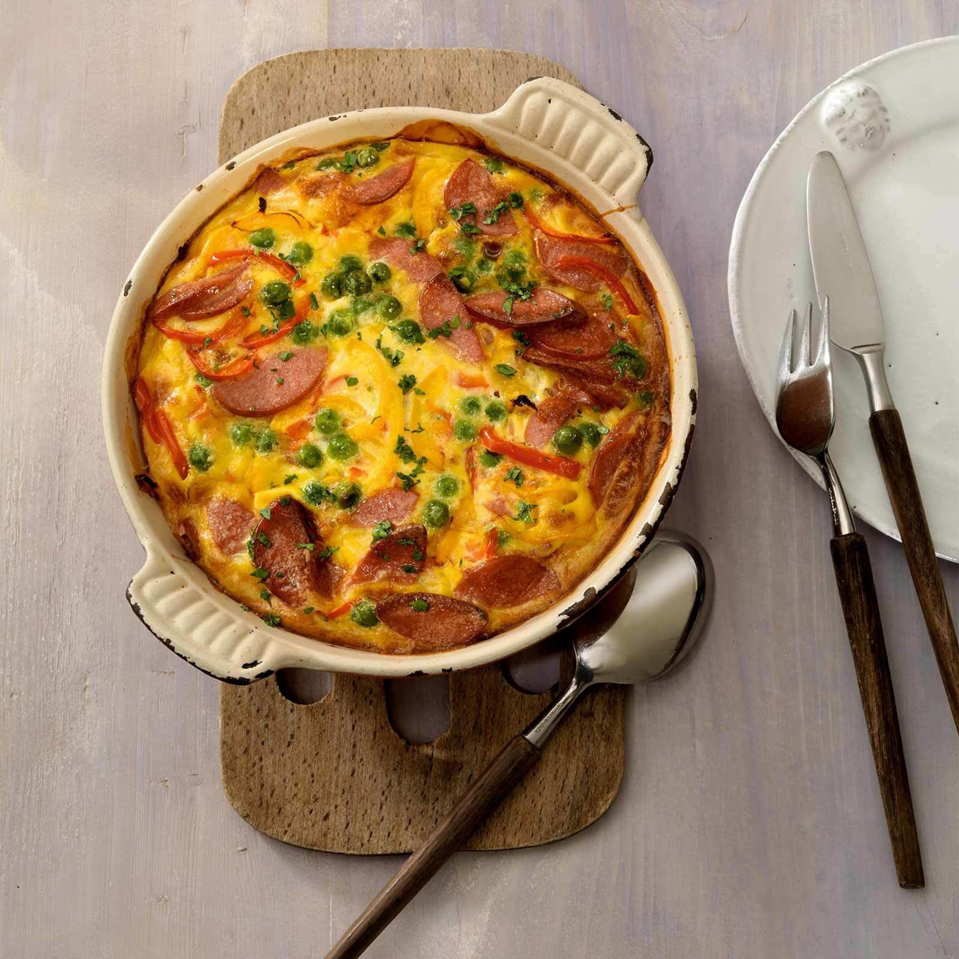 Ofen-Frittata mit Cervelats
