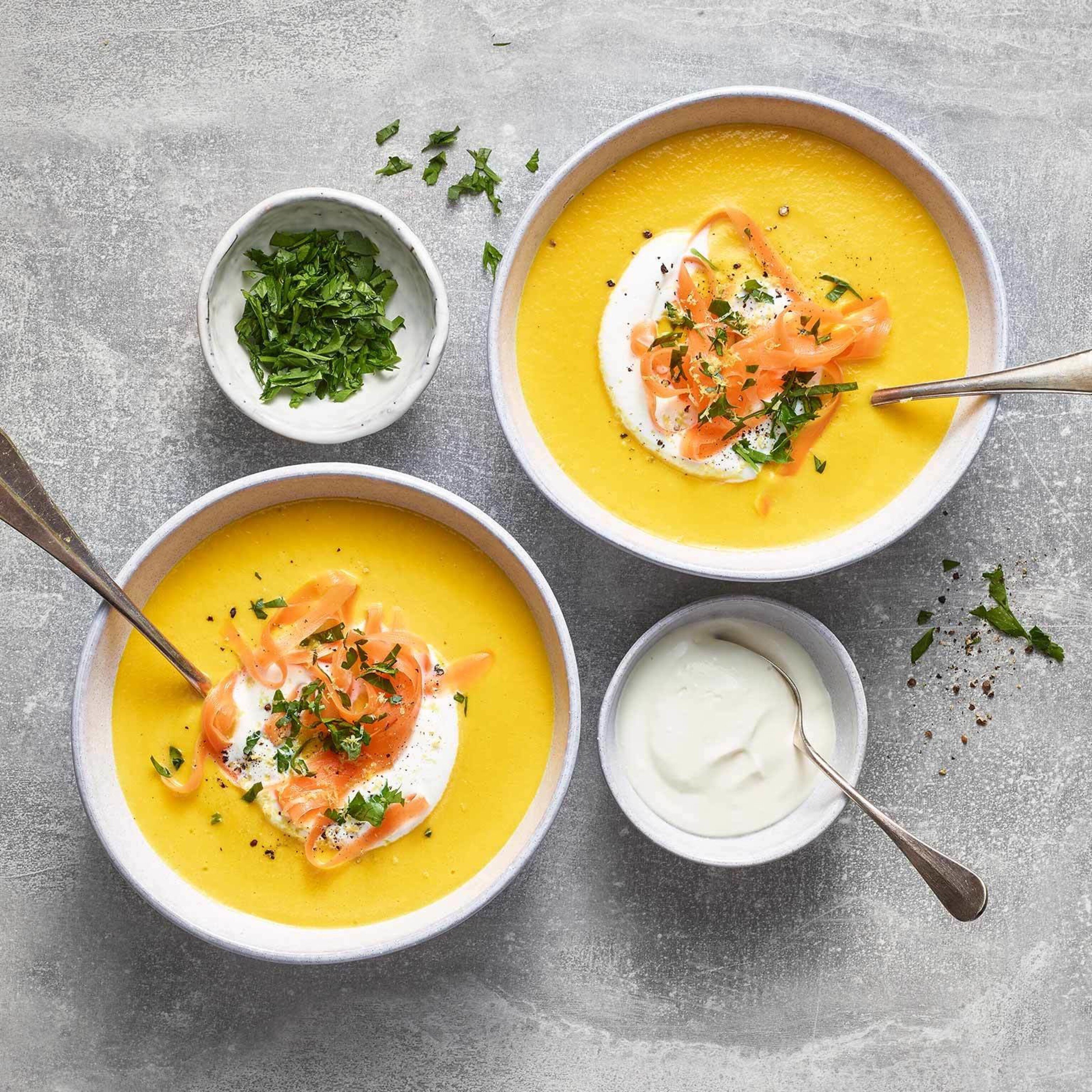 Crème de carotte au gingembre