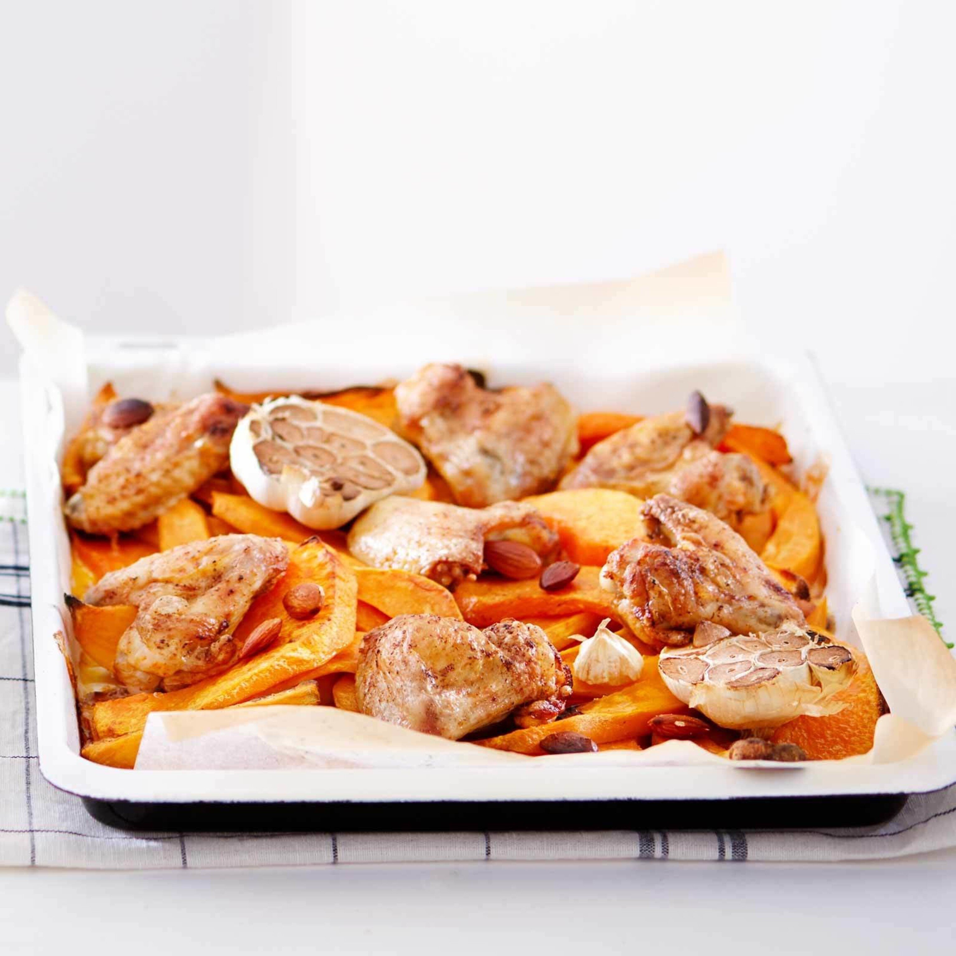 Ailerons de poulet sur plaque