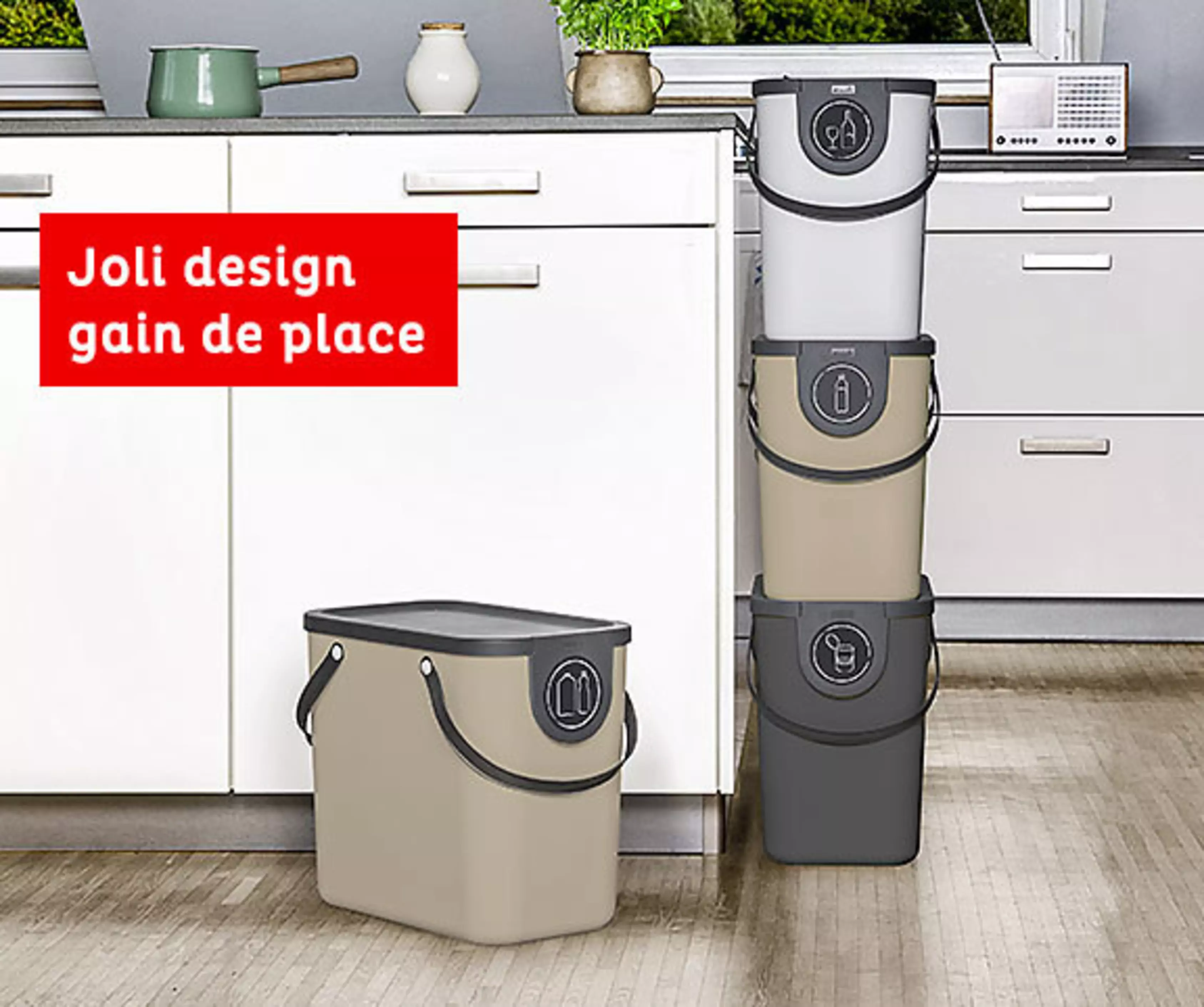 Rotho système de tri, 25 l en trio Betty Bossi