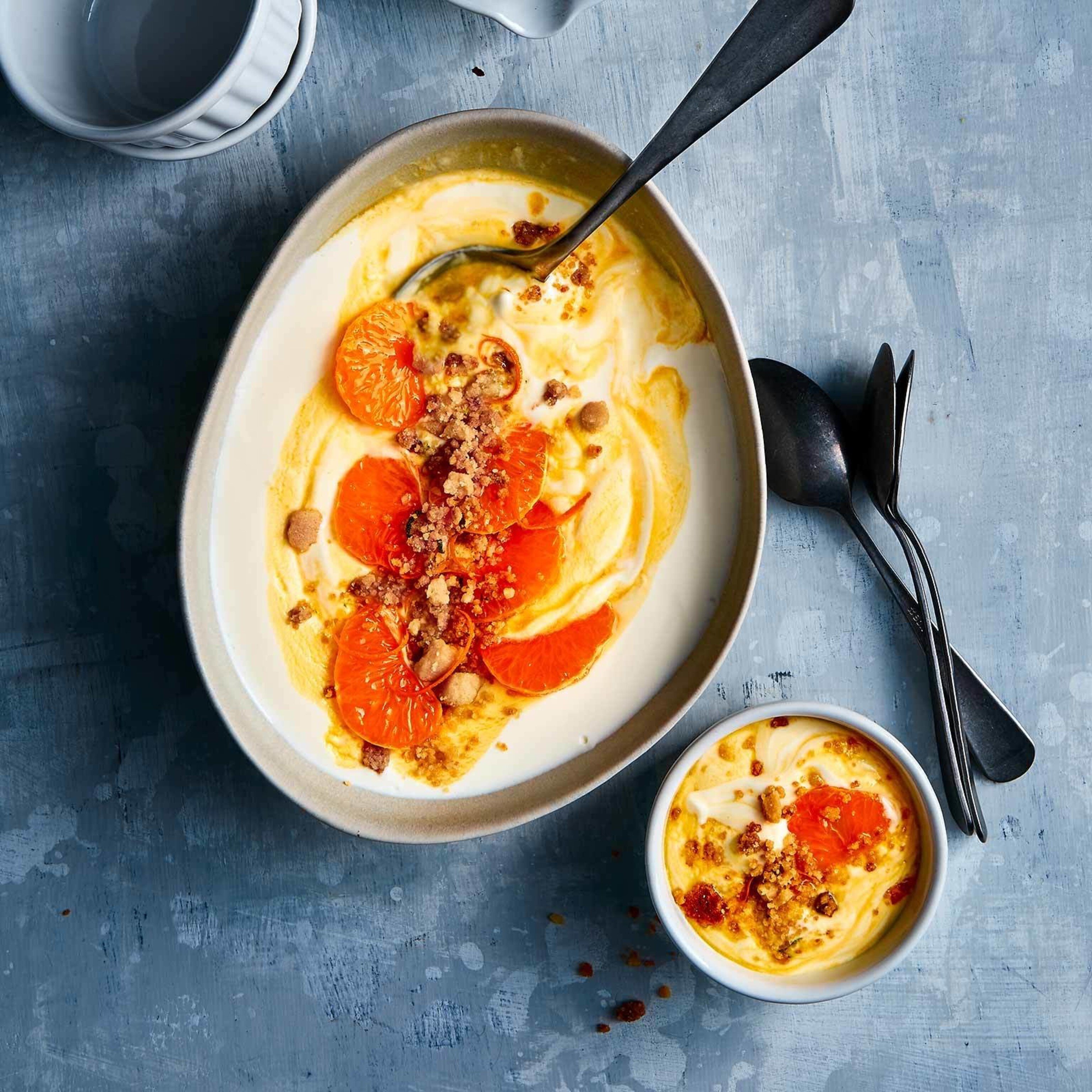 Quarkcreme mit Clementinen