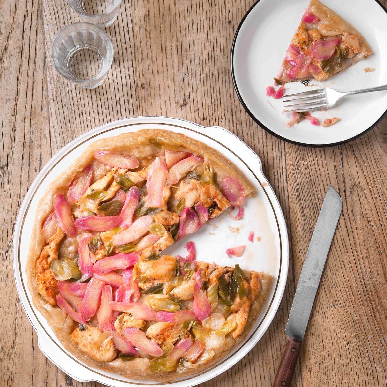 Rhabarber-Poulet-Tarte
