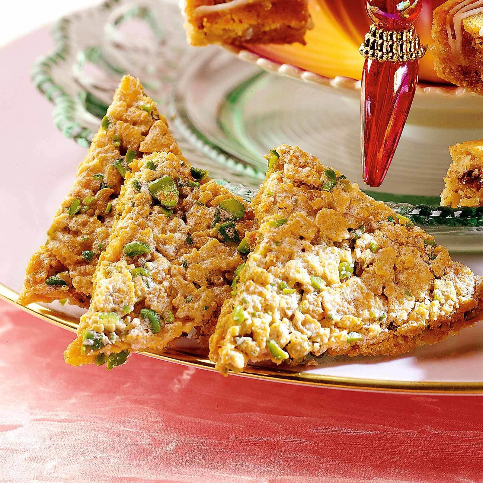 Vanilleknusperli mit Pistazien