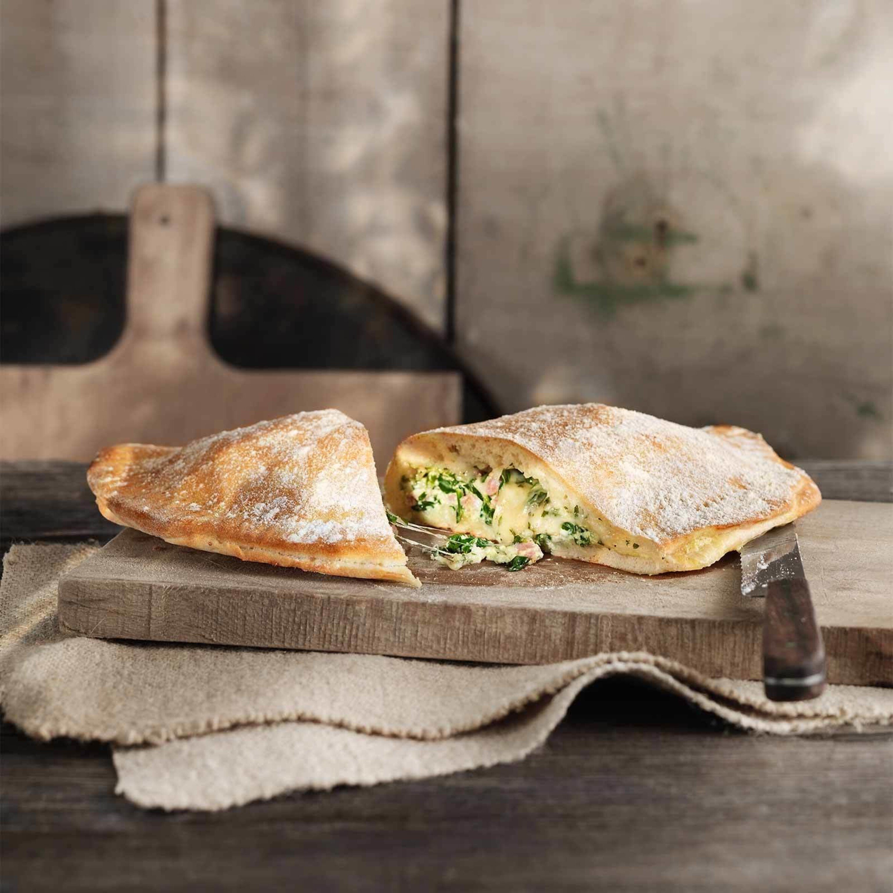 Calzone à la ricotta et au jambon