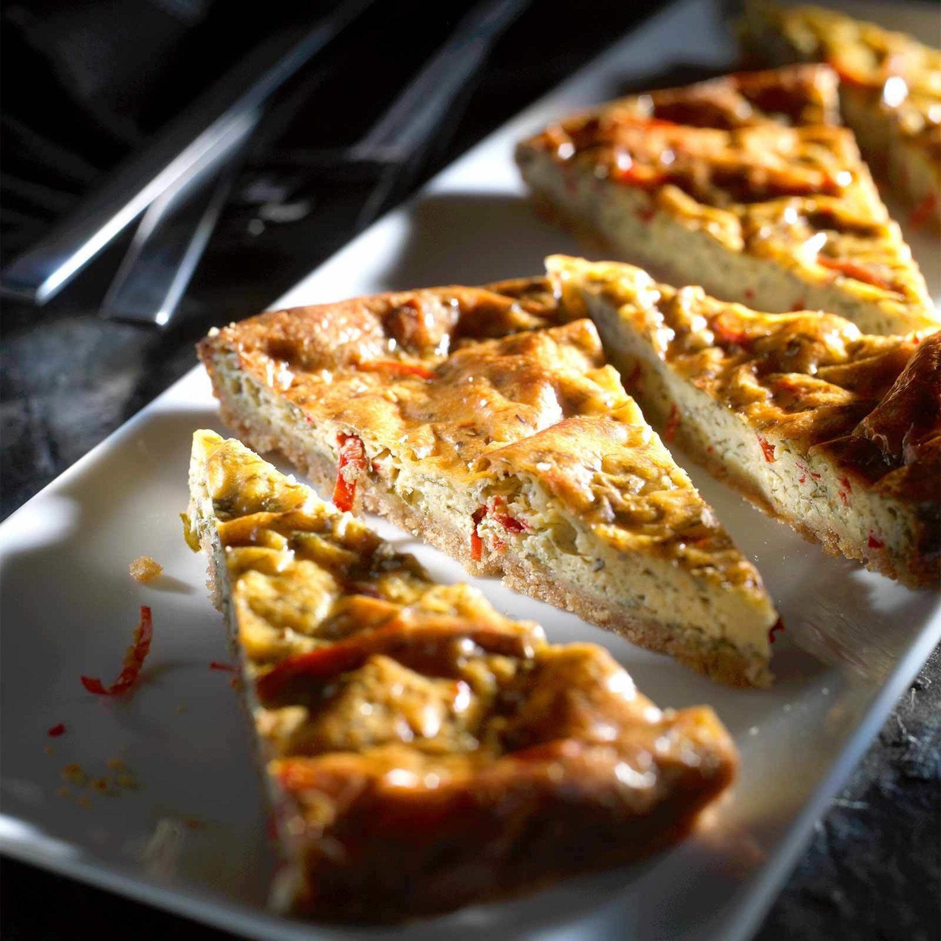 Tarte au fromage et au piment