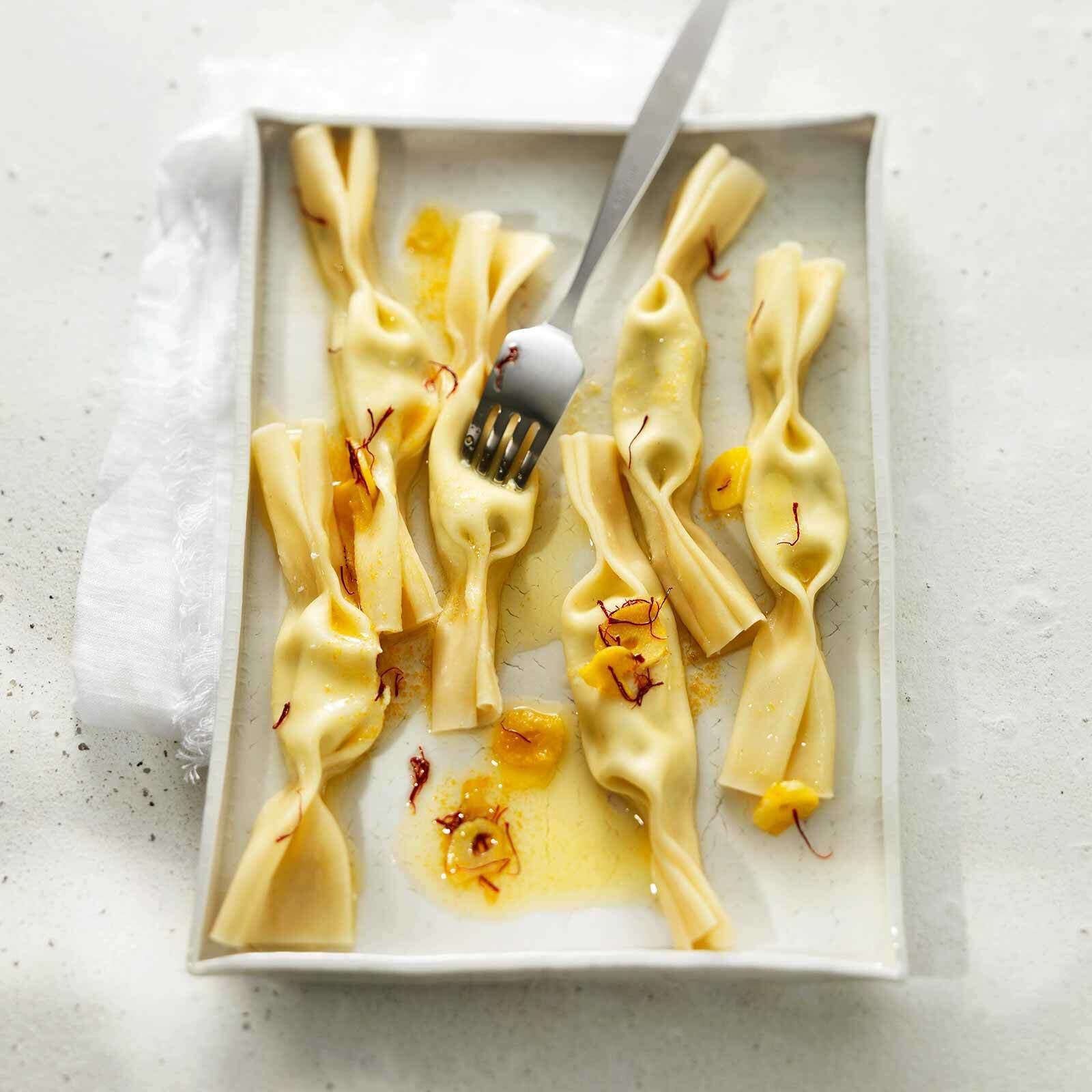 Caramelle mit Safranbutter