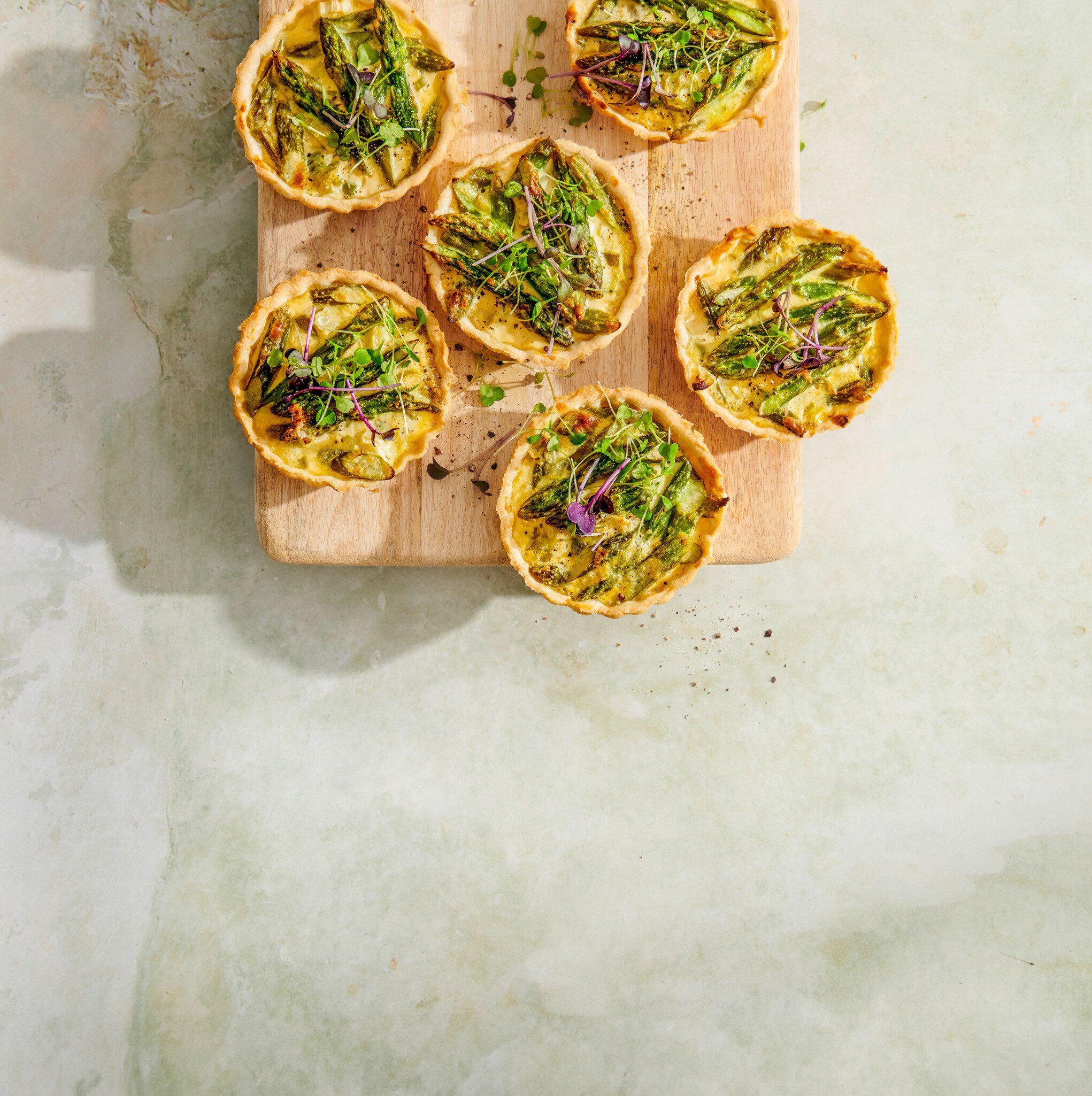 Mini-Spargel-Tartelettes