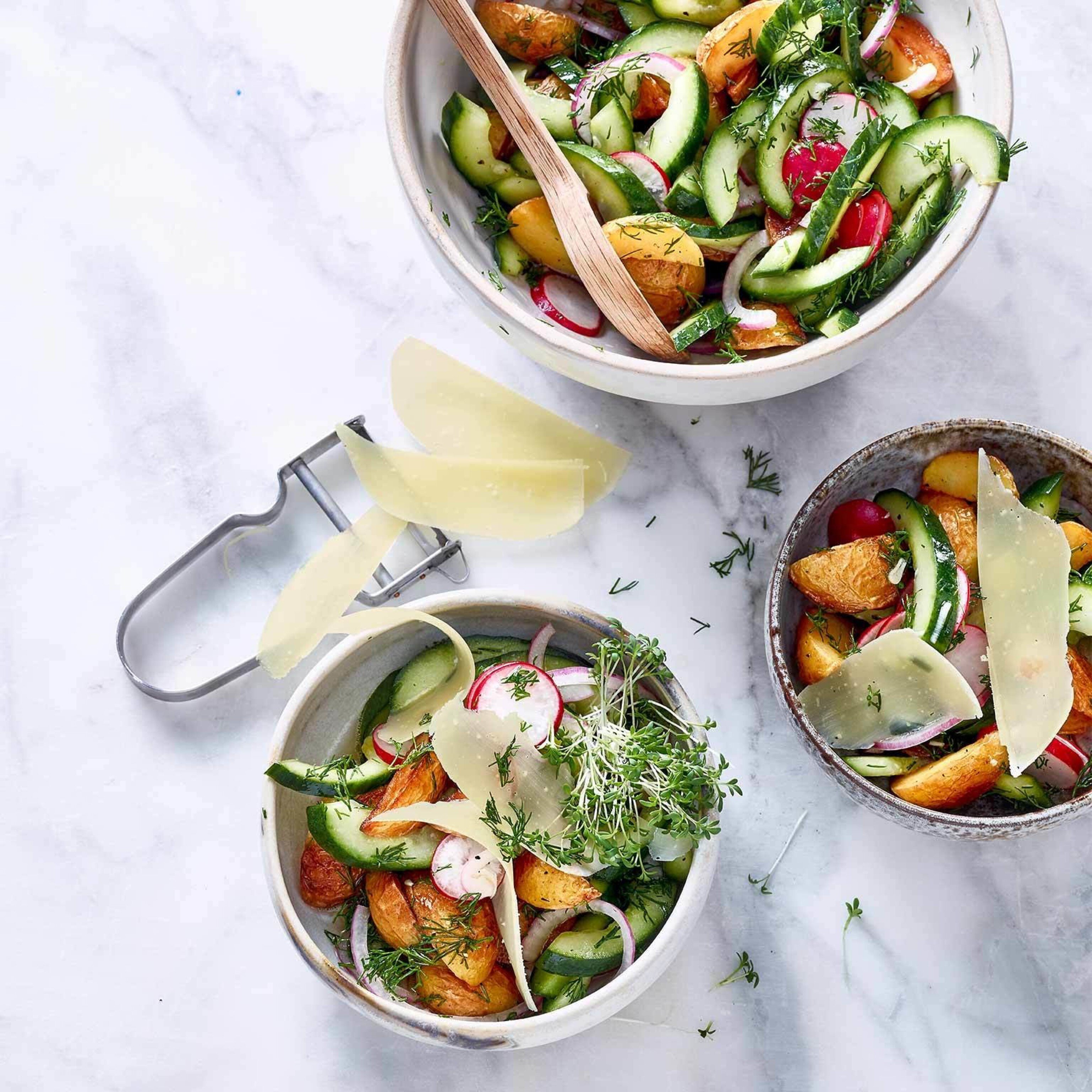 Salade Parmentier au concombre