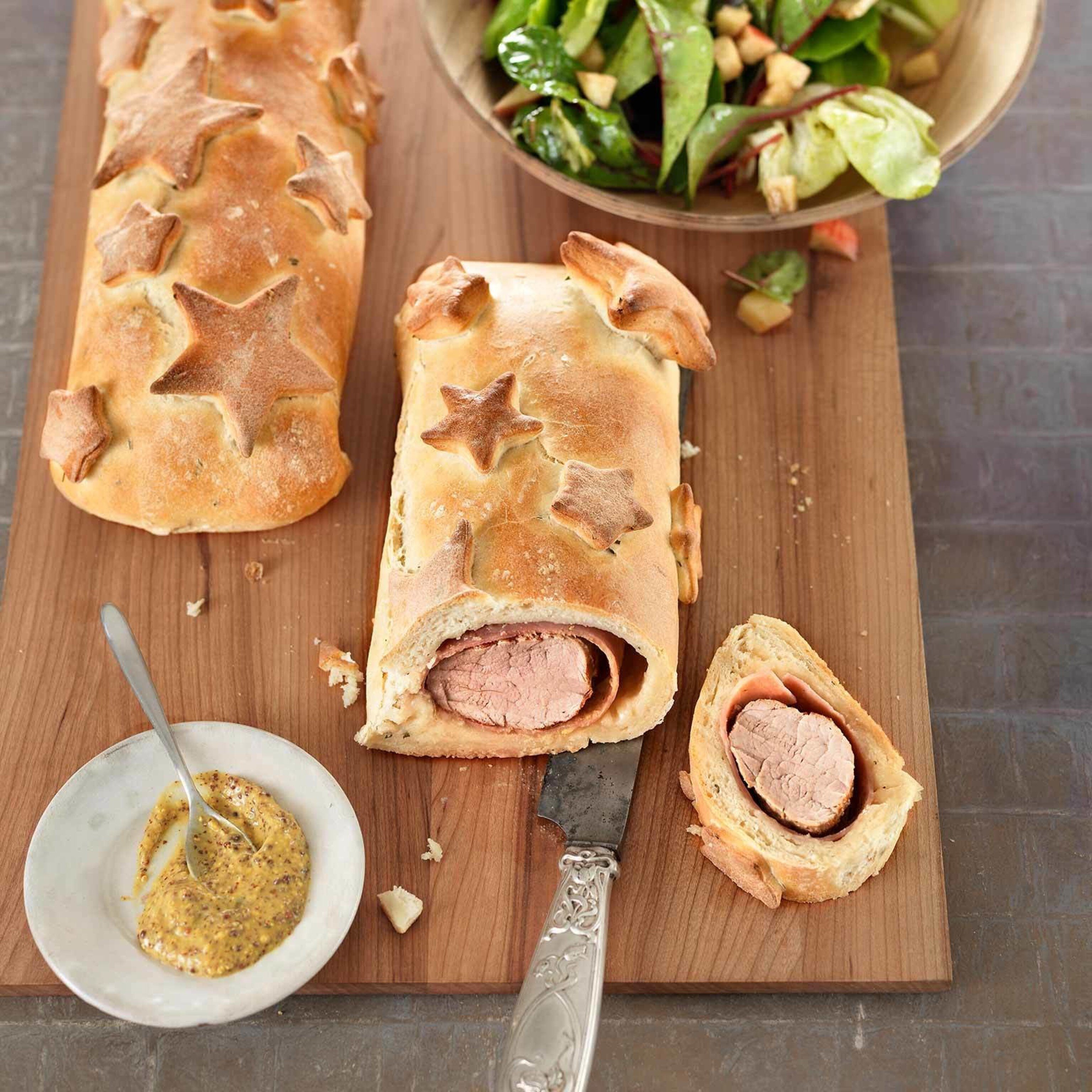 Schweinsfilets im Brotteig