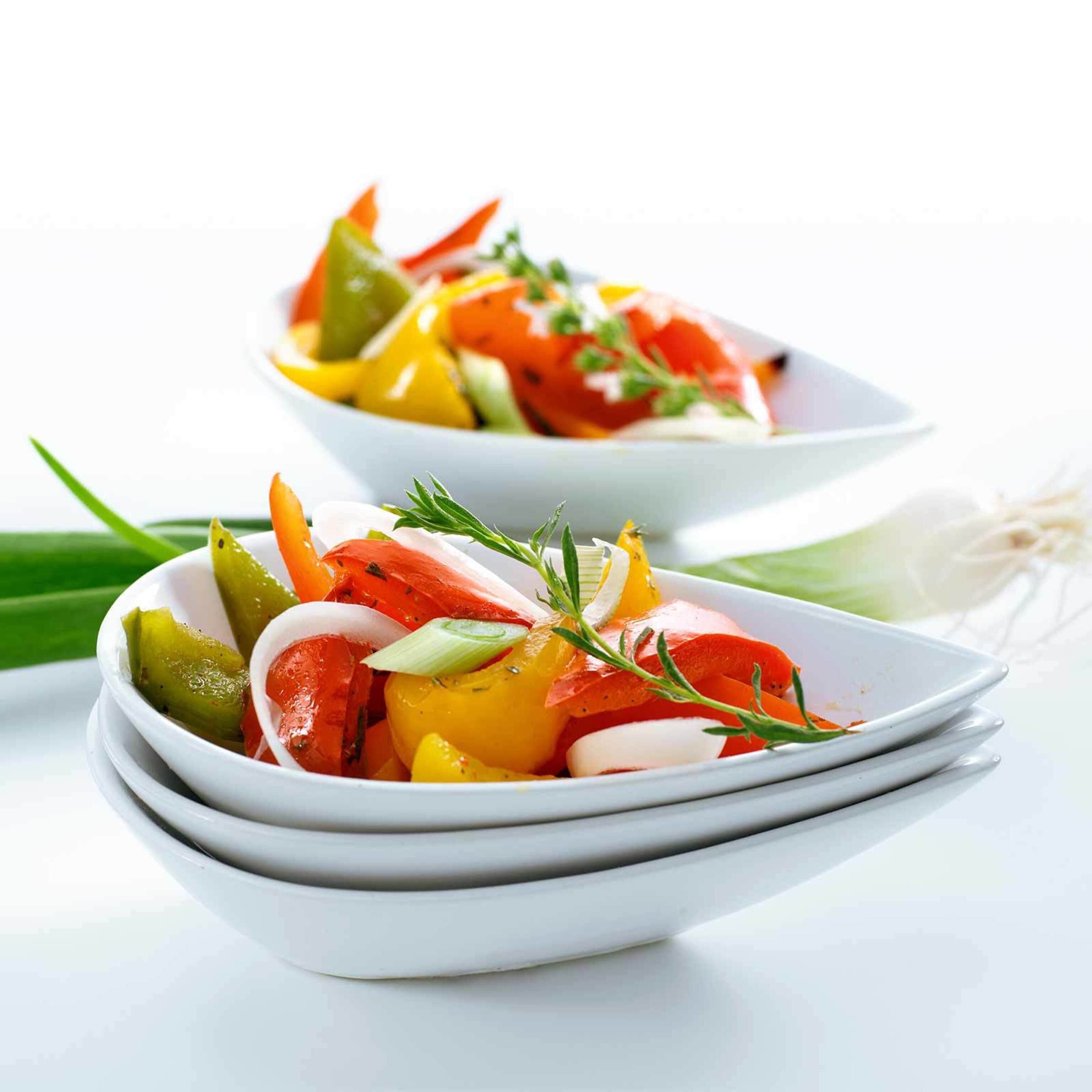 Salade de poivrons tiède